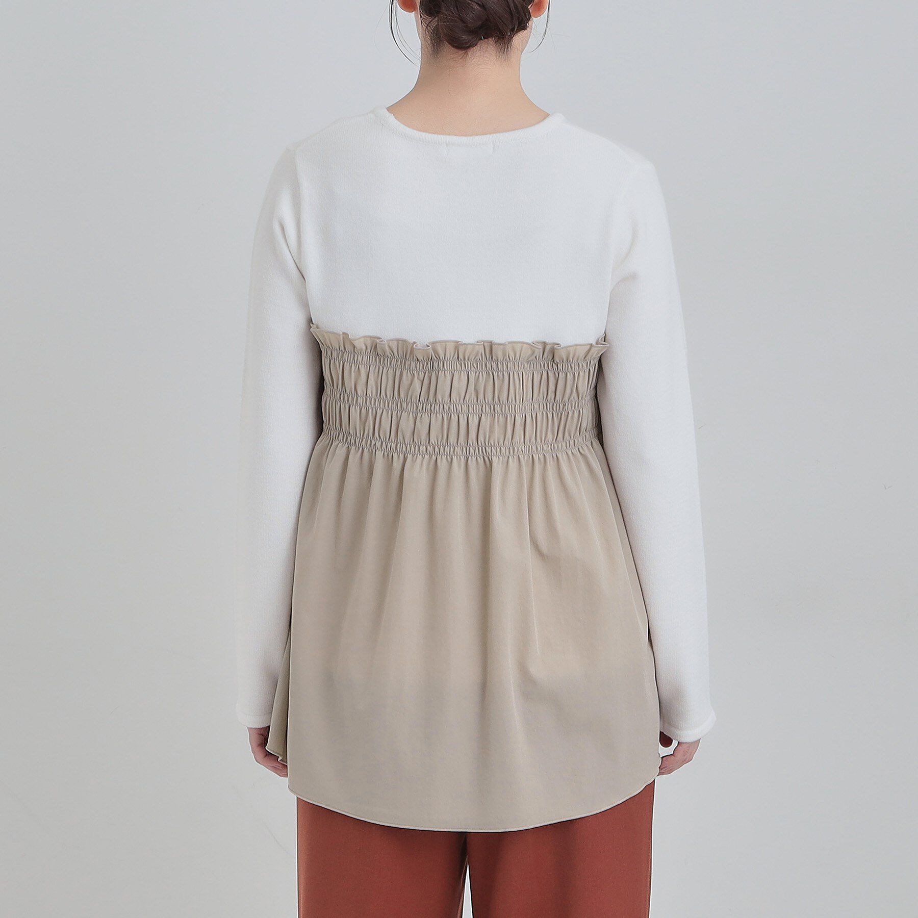 SHOO･LA･RUE「【S-LL】ビスチェ風ドッキングトップス」|チュニック|