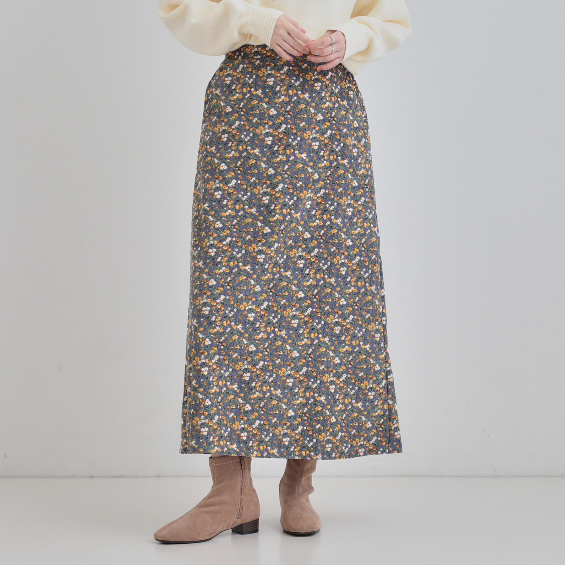 SHOO･LA･RUE「花柄スカート」|スカート|