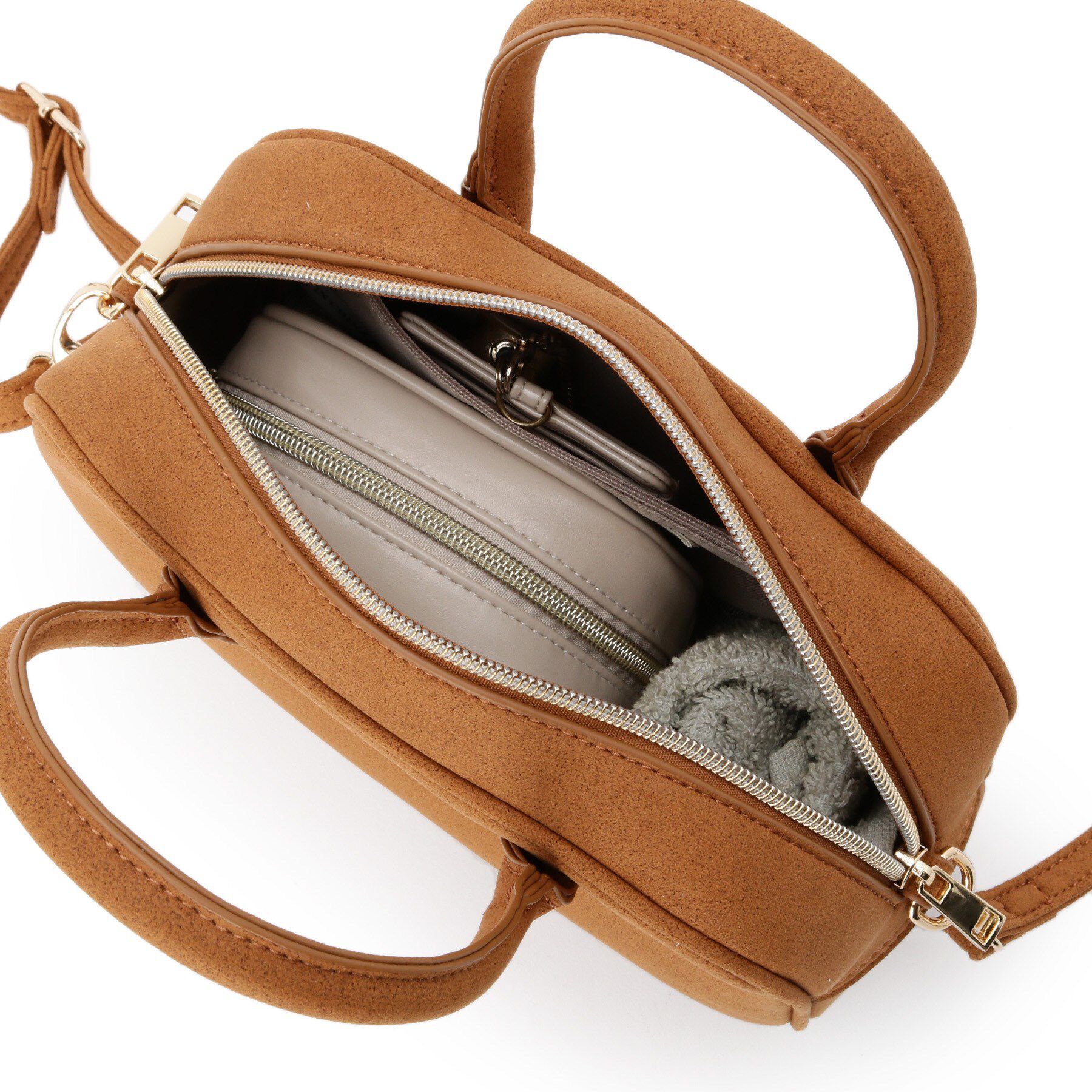 SHOO･LA･RUE「スエード調ボストンバッグ」|ボストンバッグ|