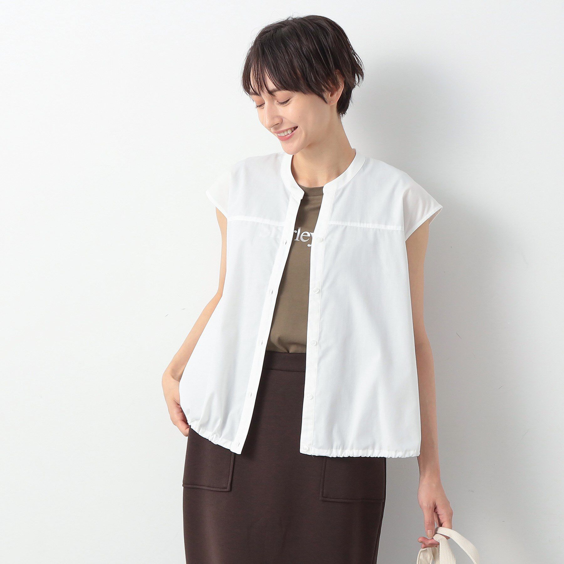 Dessin「【洗える】ドローコード付きブラウス」|シャツ・ブラウス|