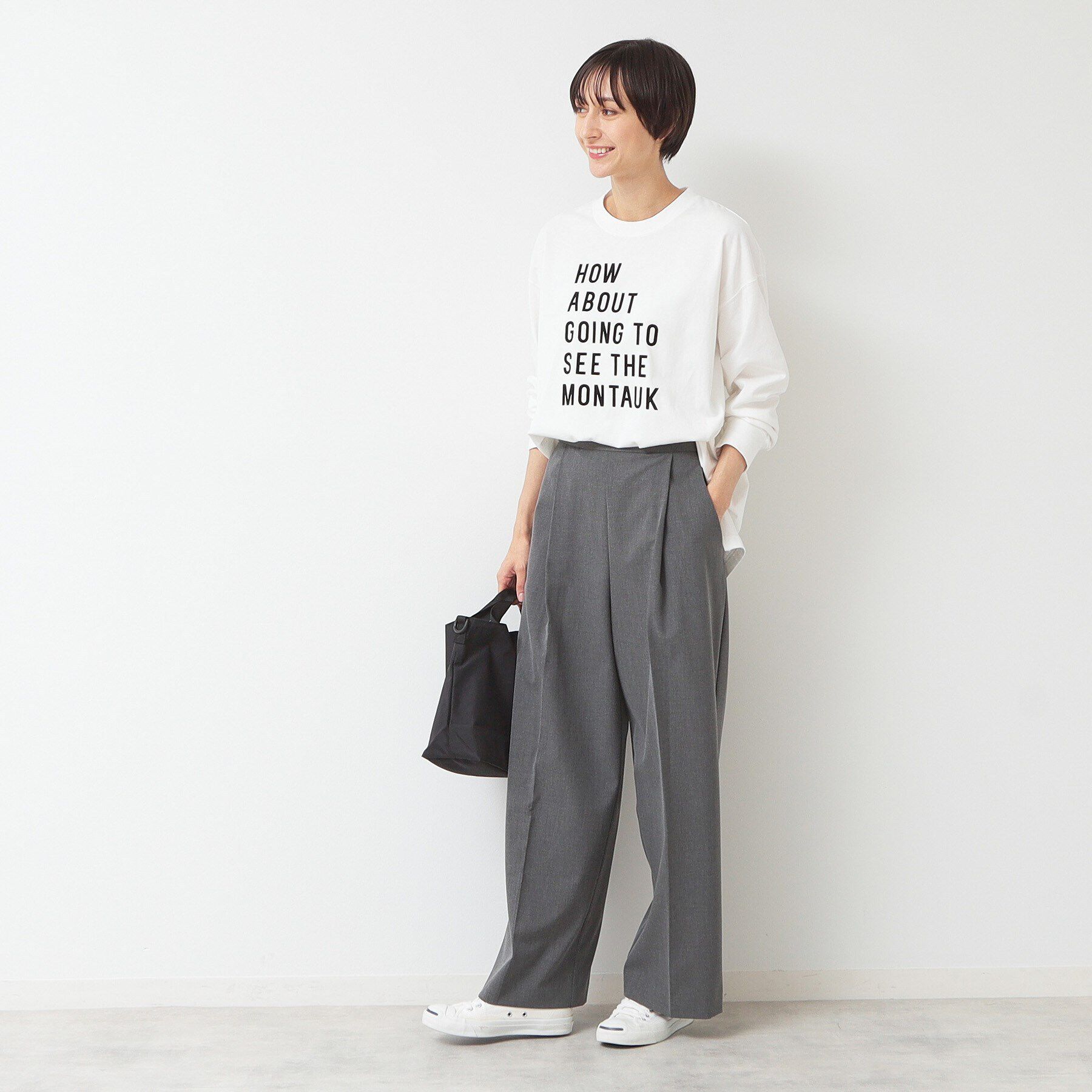 Dessin「【洗える】ロゴロングスリーブTシャツ」|Tシャツ・カットソー|