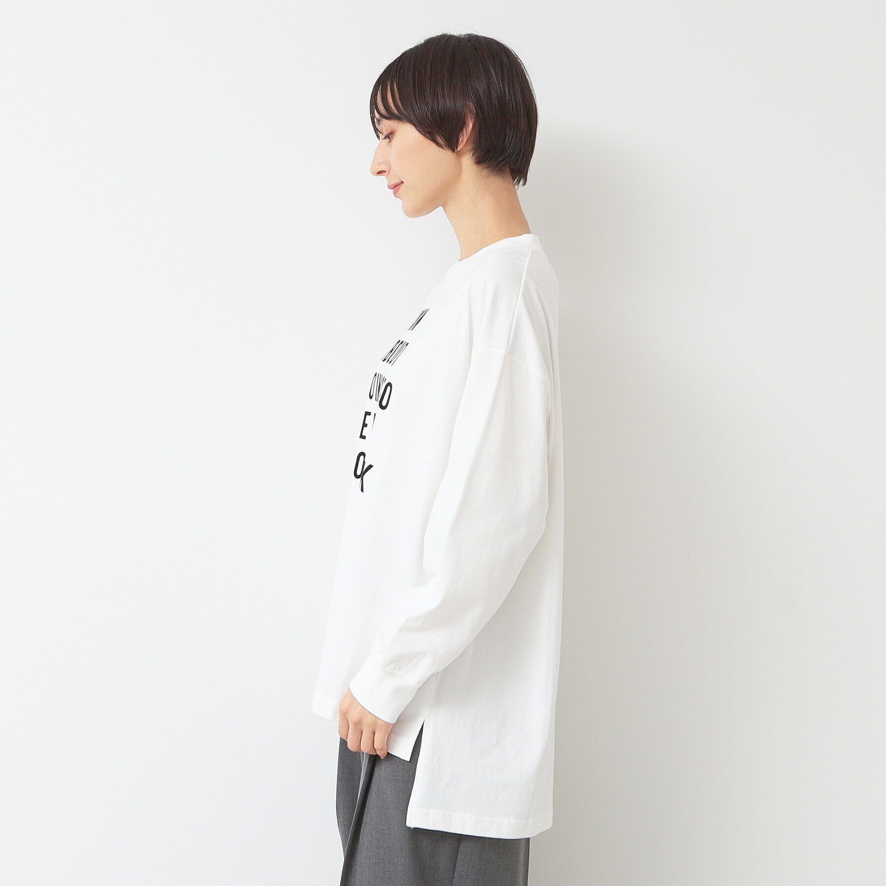 Dessin「【洗える】ロゴロングスリーブTシャツ」|Tシャツ・カットソー|