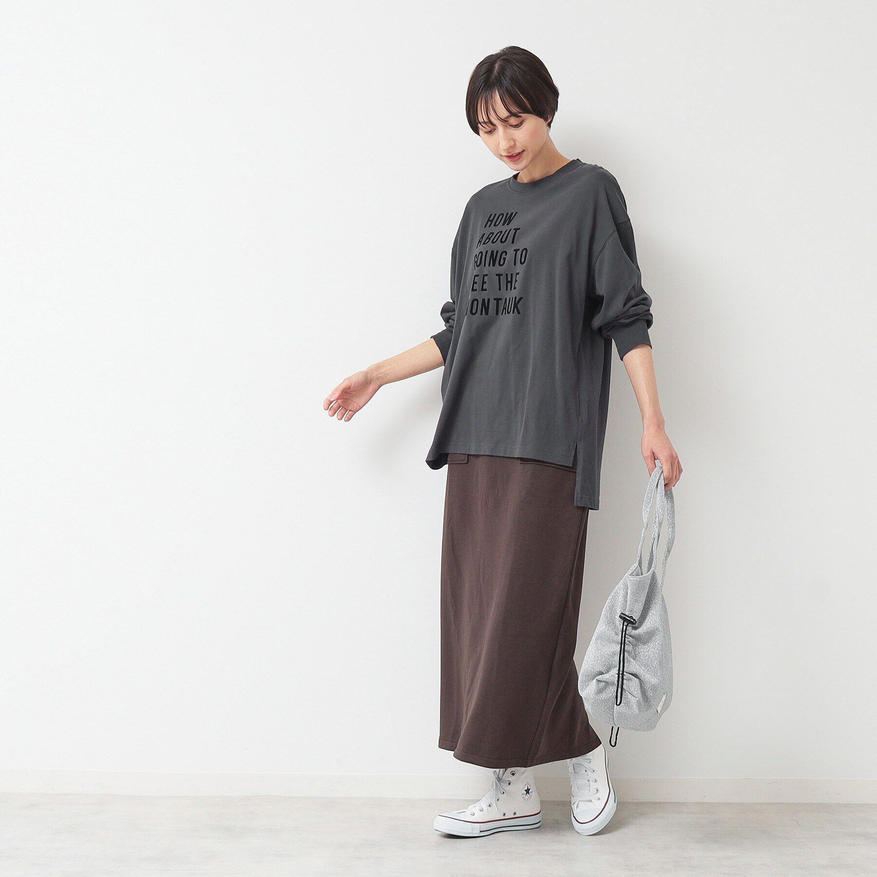 Dessin「【洗える】ロゴロングスリーブTシャツ」|Tシャツ・カットソー|