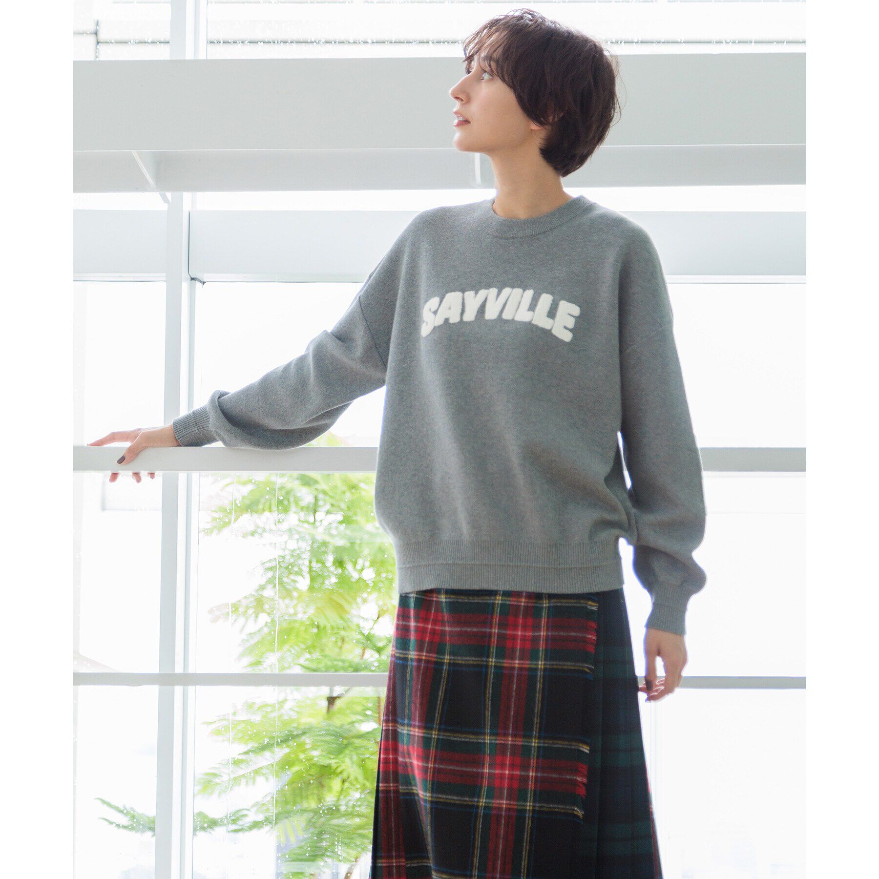 Dessin「【洗える】サガラ刺繍ロゴニット（XS～L）」|ニット・セーター|