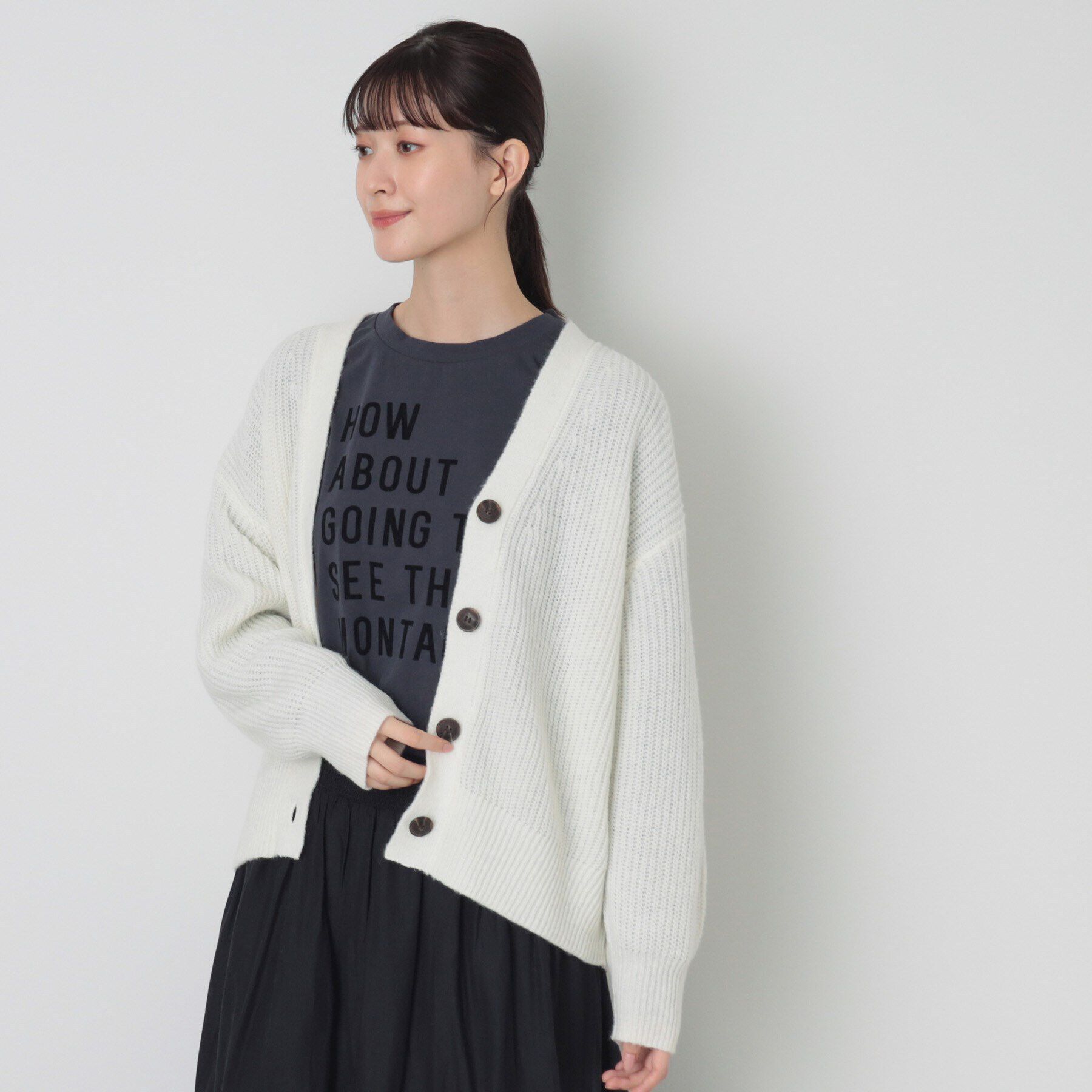 Dessin「【洗える】ローゲージカーディガン」|カーディガン|