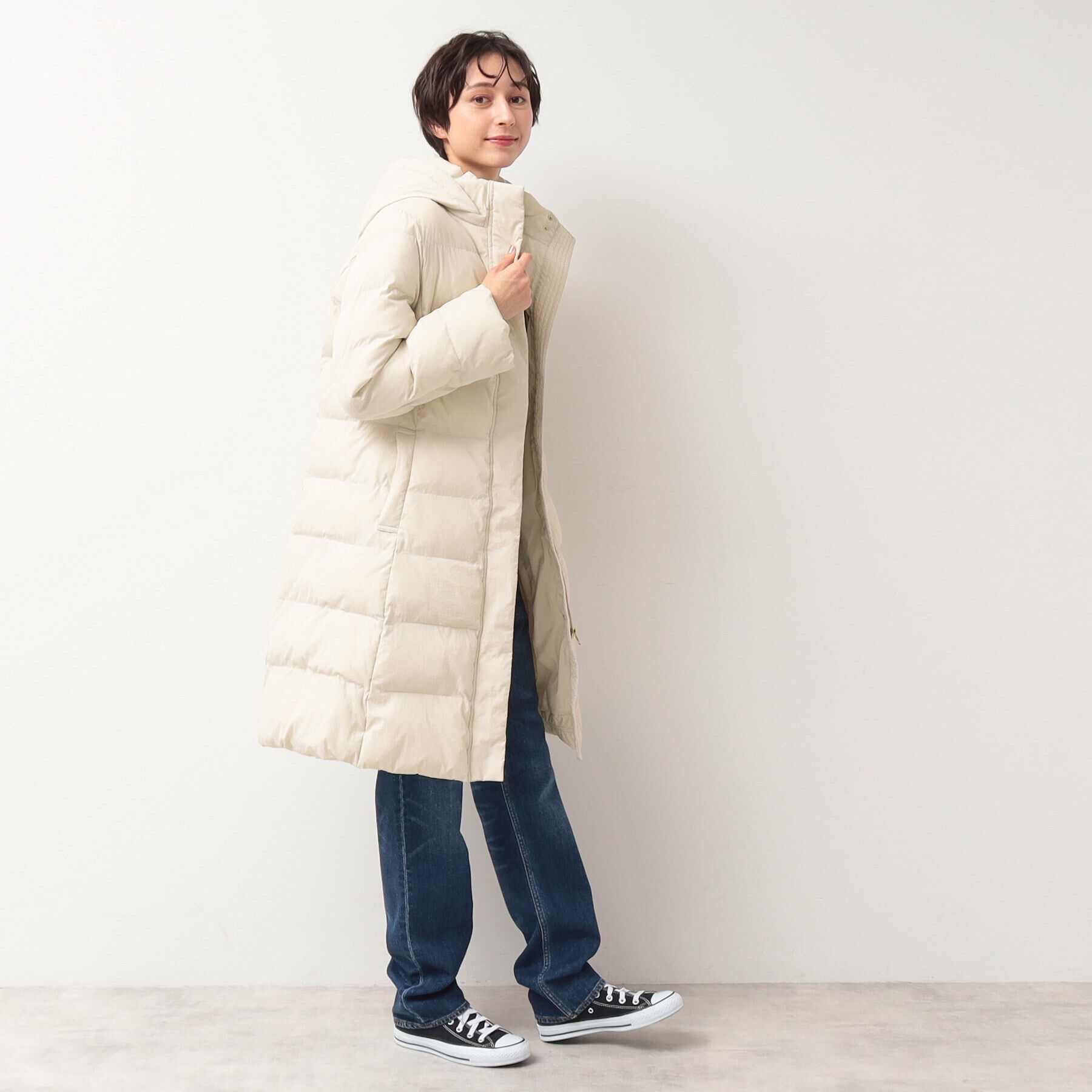 Dessin「【2WAY】中綿ミドル丈コート」|ダウン|