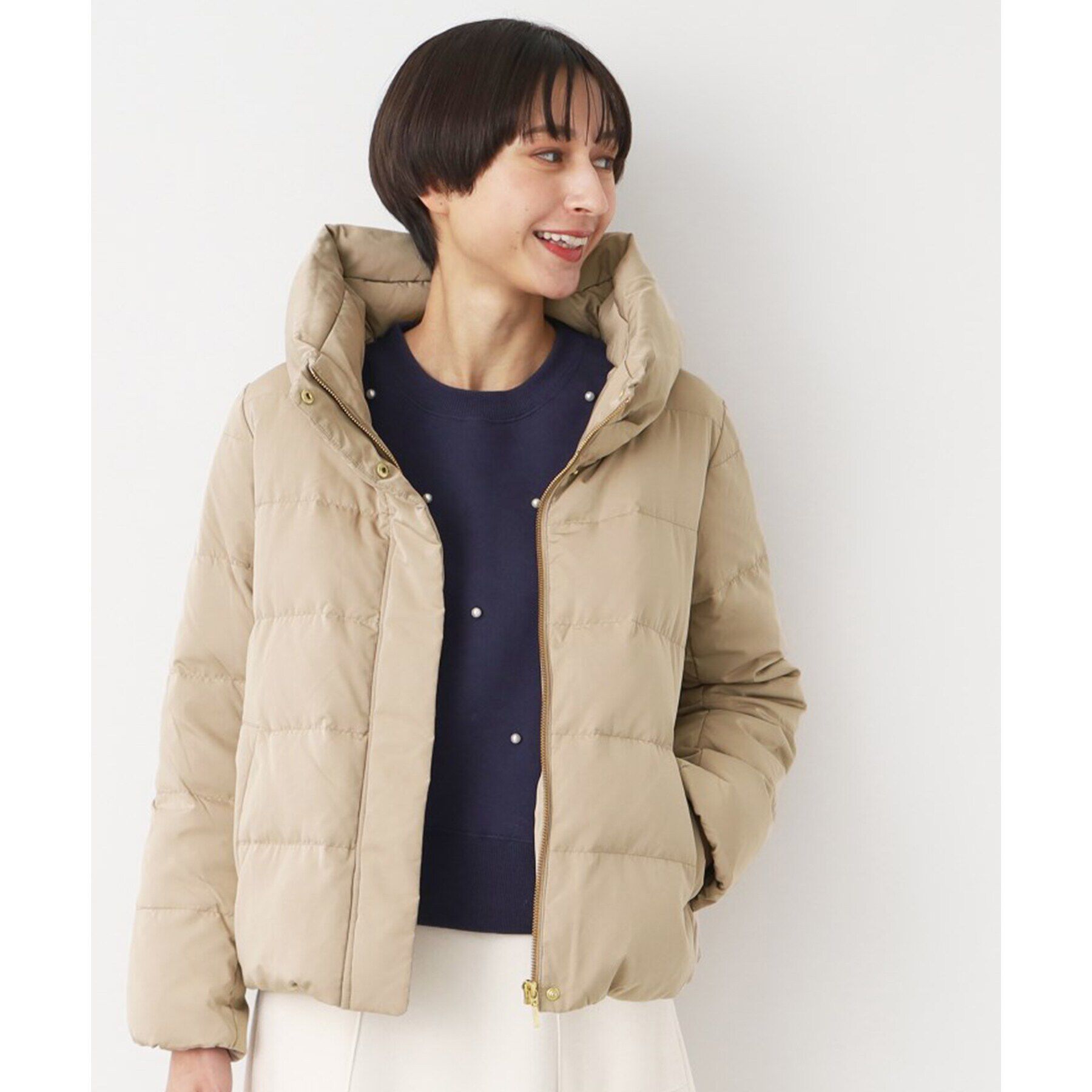 Dessin「【4サイズ展開】ピーチスキンショート丈ダウンコート（XS～L）」|ダウン|