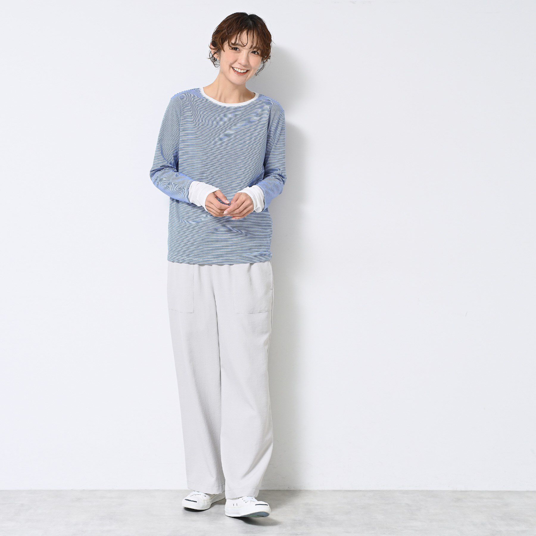 Dessin「【洗える】ドッキングチュールロンT」|Tシャツ・カットソー|