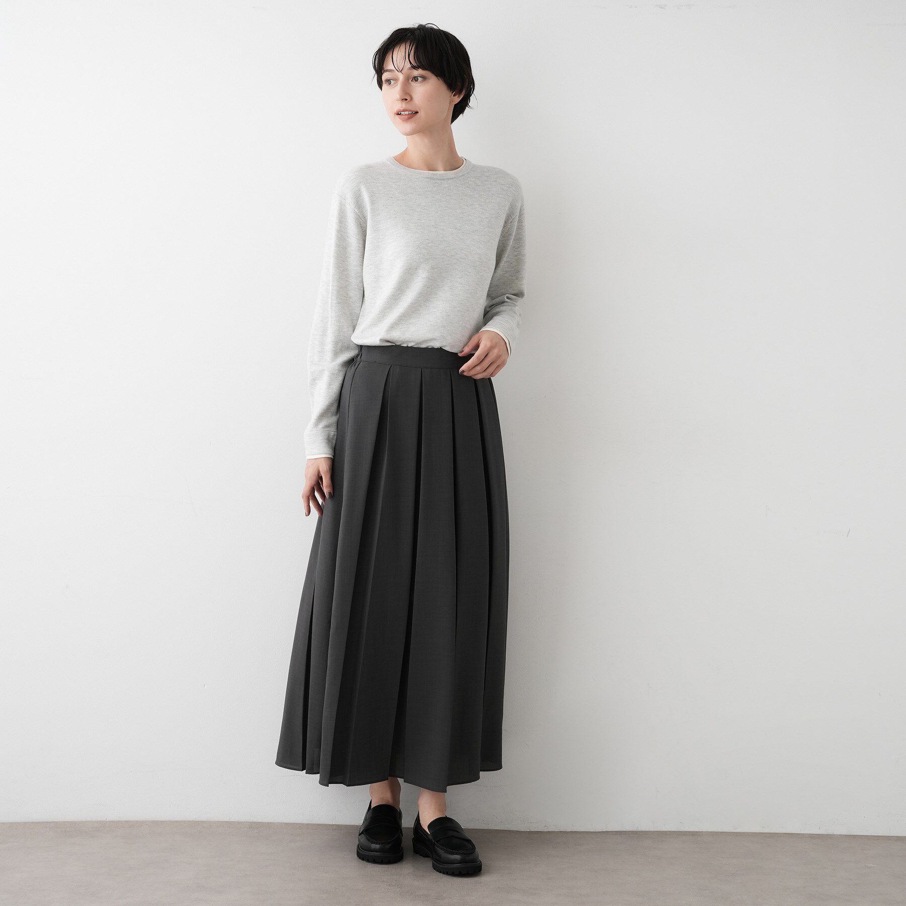 Dessin「【洗える】ボックスプリーツスカート」|スカート|