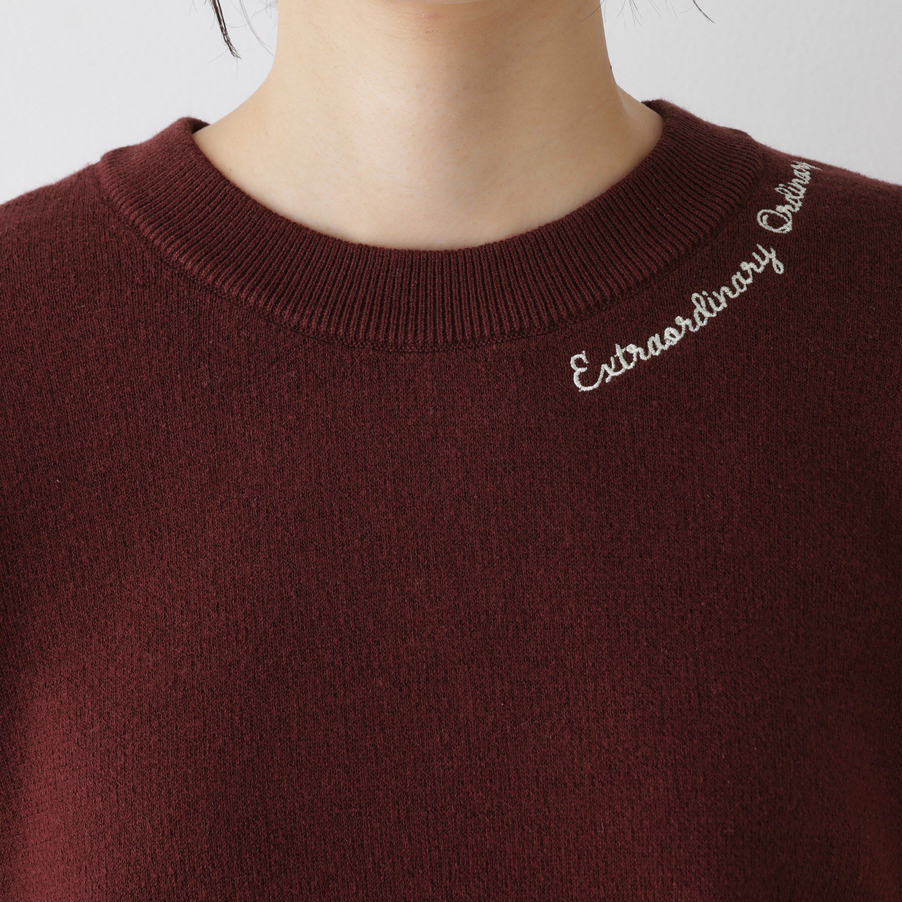 Dessin「【洗える】刺繍入りジャカードニット」|ニット・セーター|