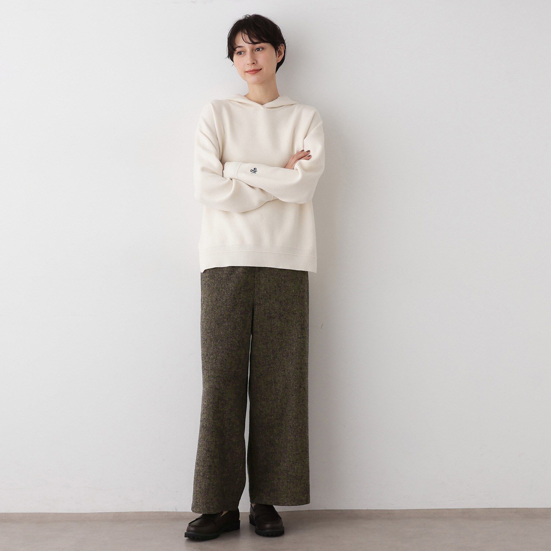 Dessin「【洗える/後ろゴム】ツイードワイドパンツ」|その他|