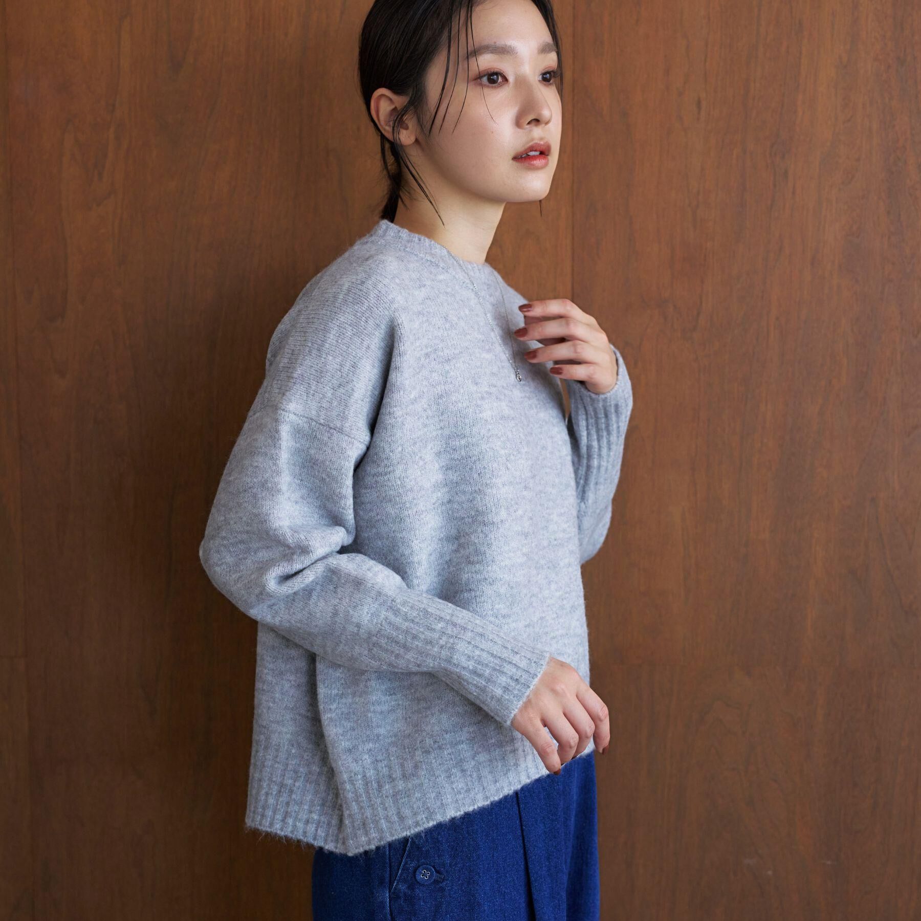 Dessin「【洗える】クルーネックワイドニット」|ニット・セーター|