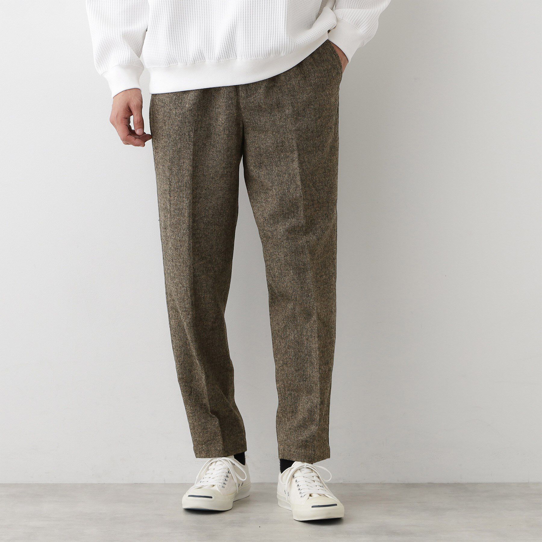 Dessin「【ウエストゴム/洗える】ツイードパンツ」|その他|