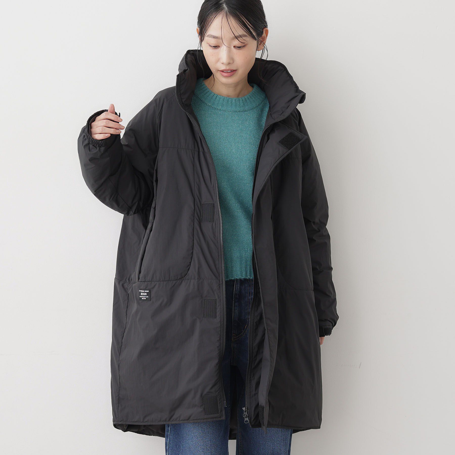 Dessin「【ユニセックス/軽量】モンスターコート」|ダウン|ブラック(019)