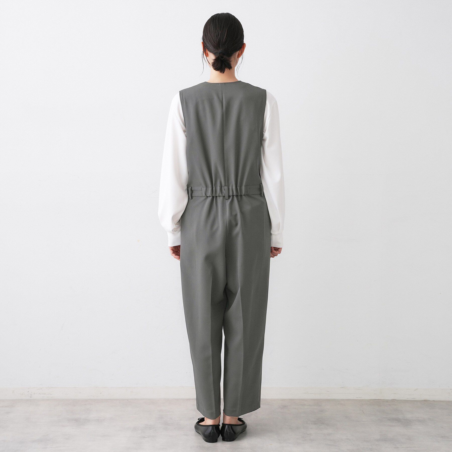 Dessin「【洗える】セットアップ風ジレオールインワン」|オールインワン|