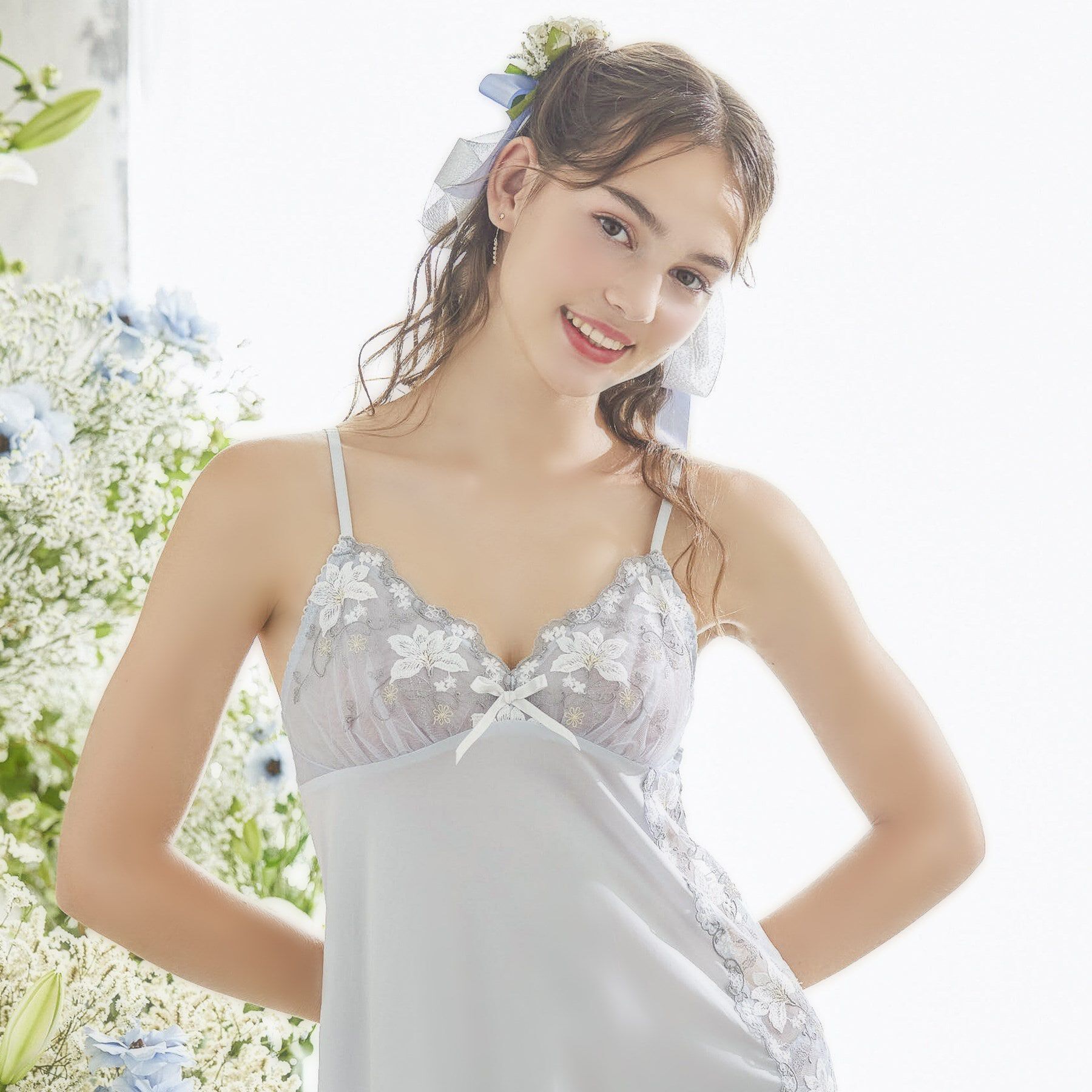 Risa Magli「フルーリ スリップ」|キャミソール|