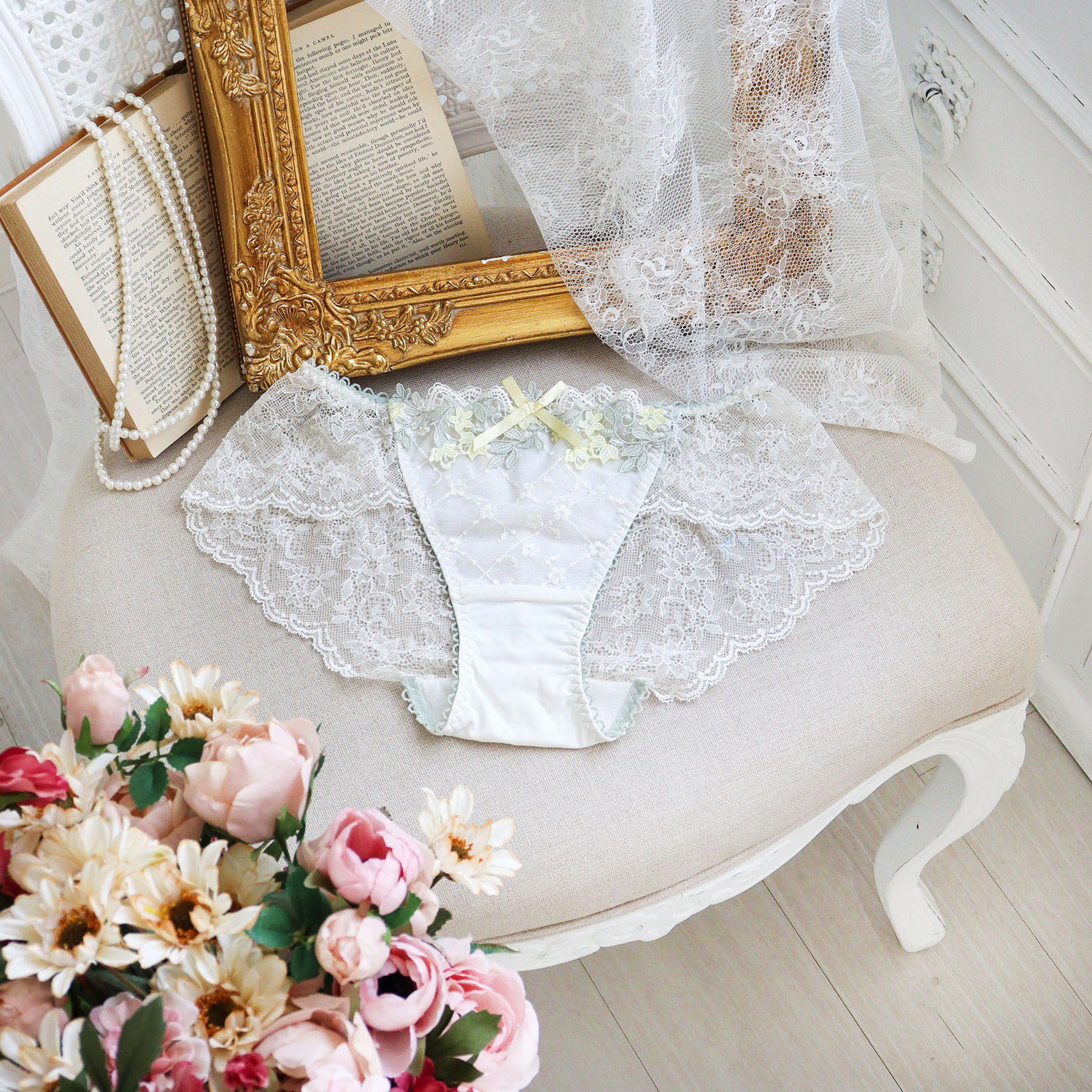 Risa Magli「ジニー レースショーツ」|インナー|アイボリー(004)