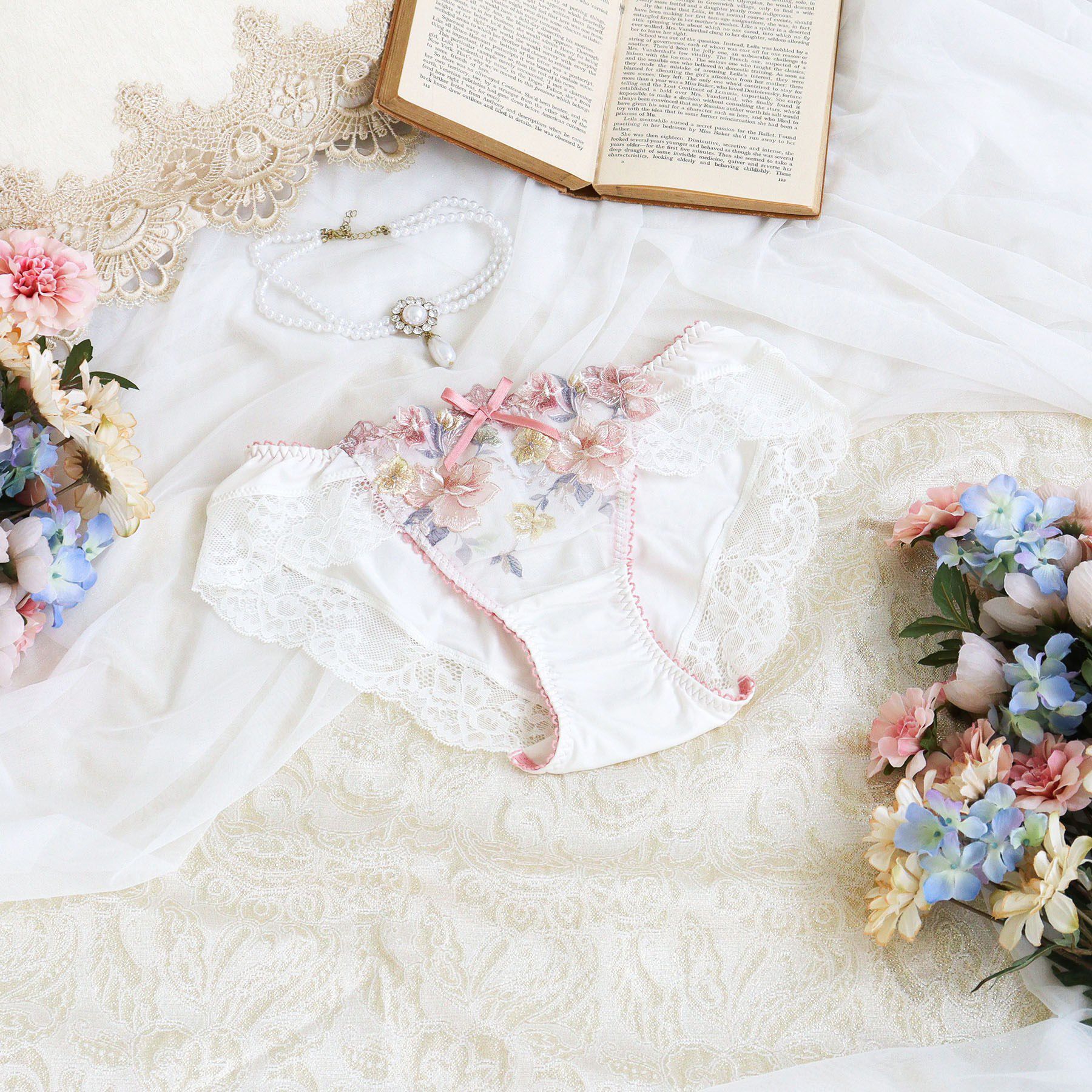 Risa Magli「ジェシー ノーマルショーツ」|インナー|ピンク(071)