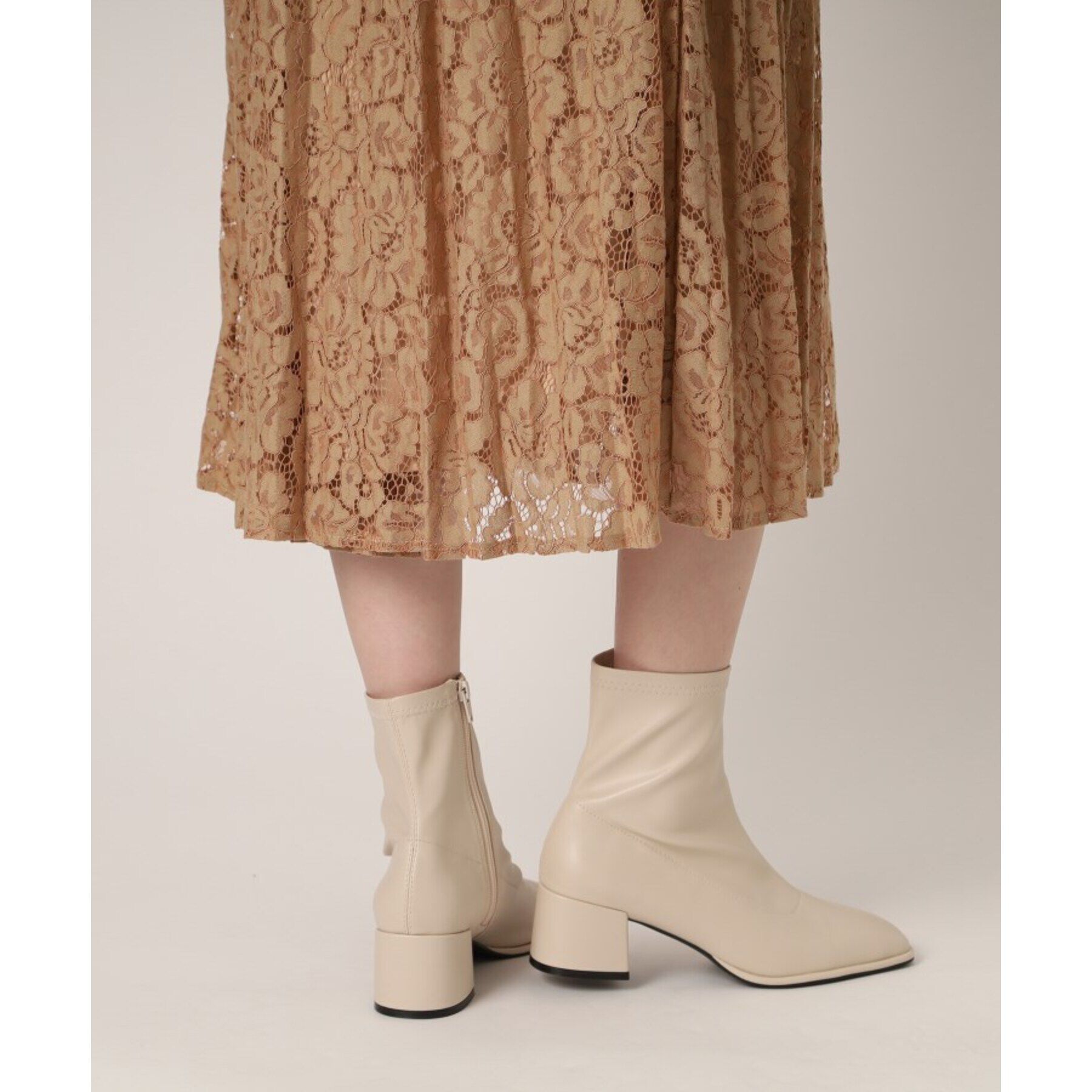 ESPERANZA「スクエアトゥストレッチショートブーツ」|ショートブーツ|