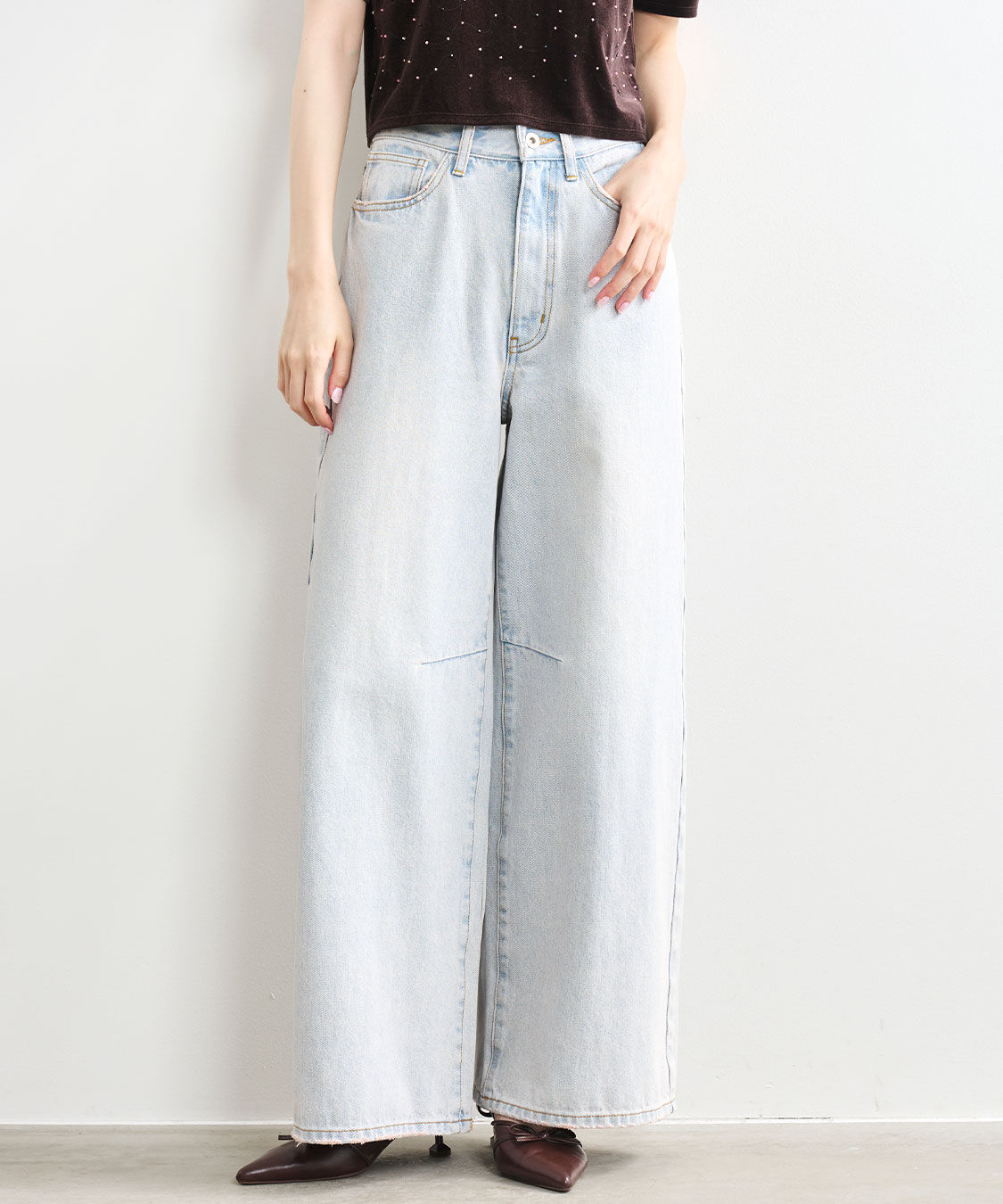 COCO DEAL「バレルワイドデニムパンツ」|デニム|