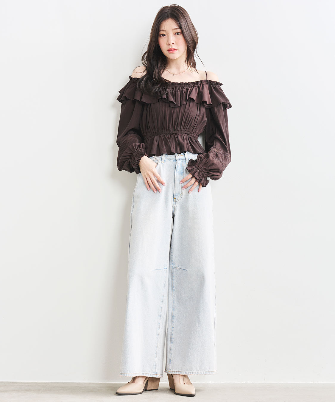 COCO DEAL「バレルワイドデニムパンツ」|デニム|