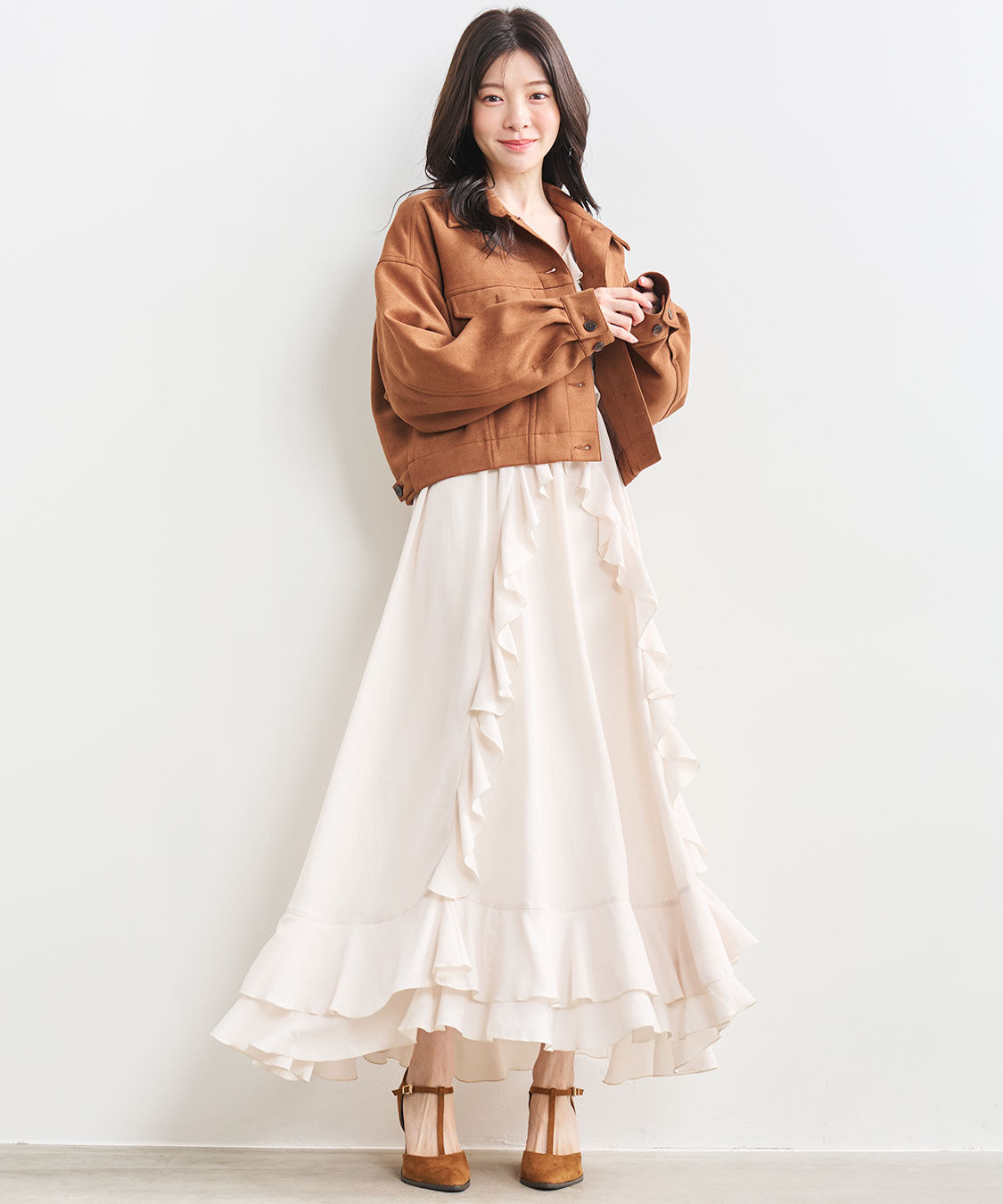 COCO DEAL「Gジャンライクスウェードブルゾン」|ブルゾン・スタジャン|