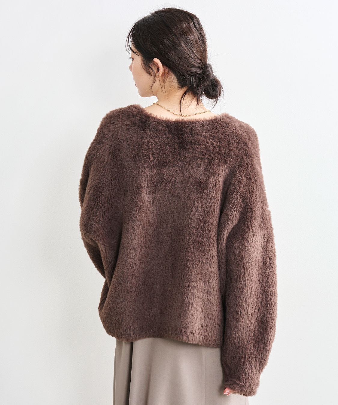 COCO DEAL「ダブルフェイスフェザーニットアウター」|その他|