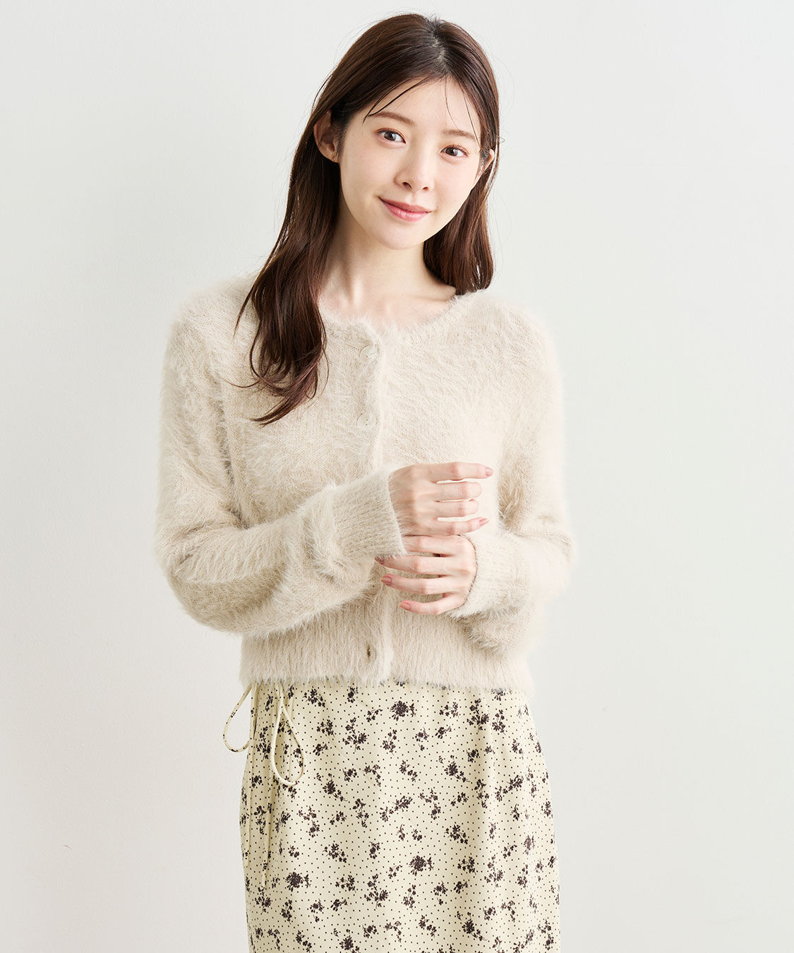 COCO DEAL「フェザーコンパクトニットカーディガン」|ニット・セーター|