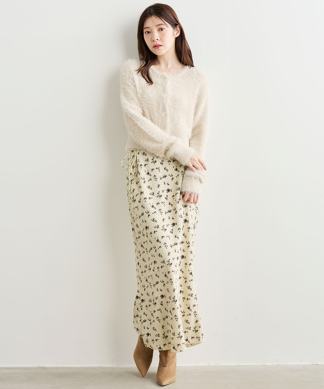 COCO DEAL「フェザーコンパクトニットカーディガン」|ニット・セーター|