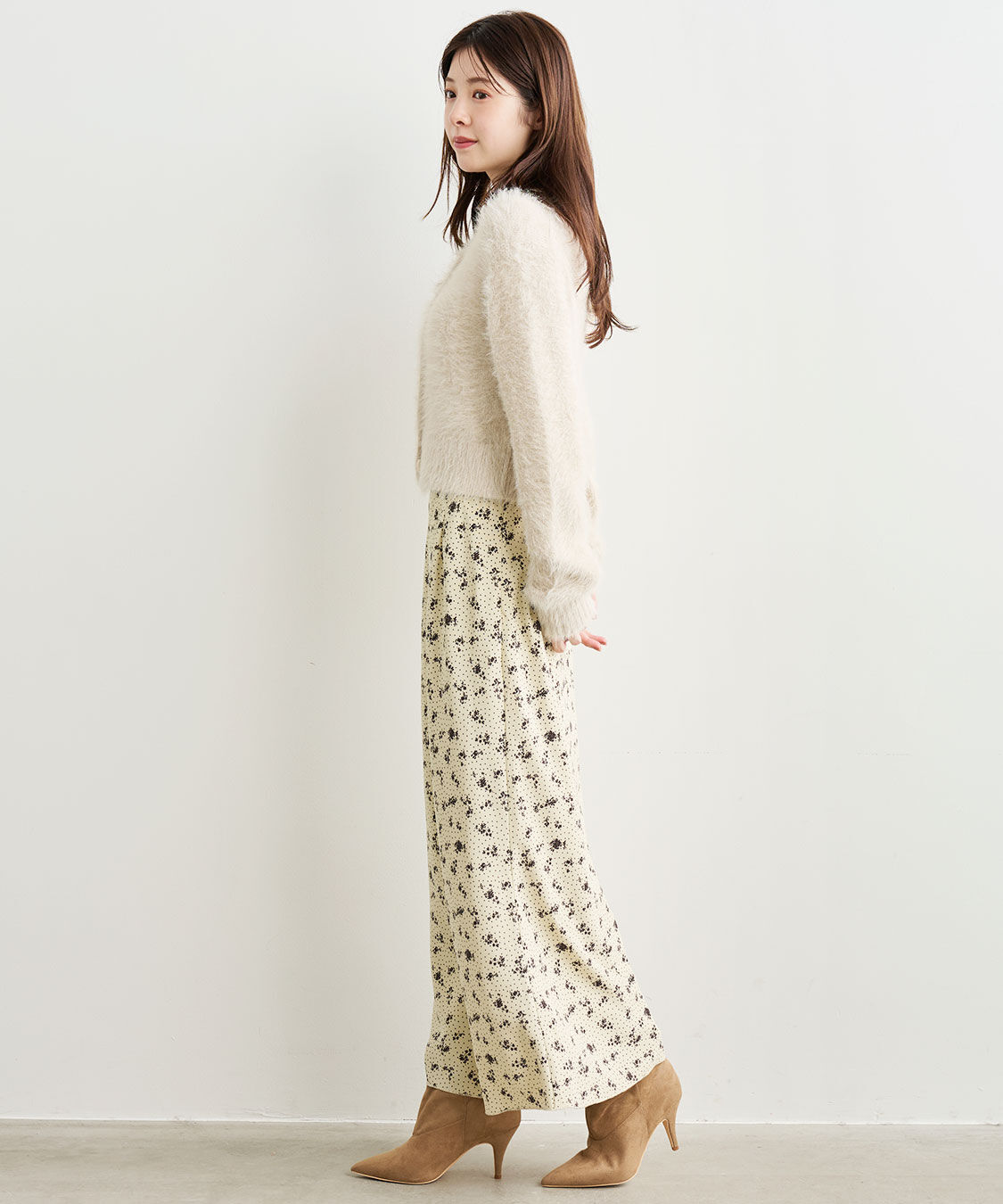 COCO DEAL「フェザーコンパクトニットカーディガン」|ニット・セーター|