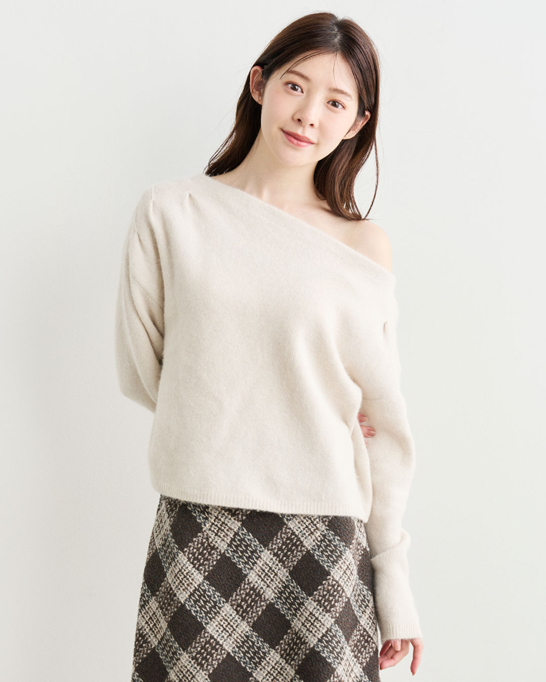 COCO DEAL「ラクーン混アシメニット」|ニット・セーター|