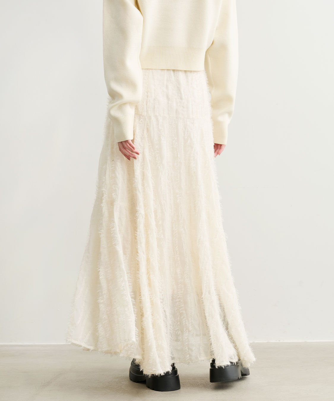 COCO DEAL「ウェーブフラッフィーフレアスカート」|スカート|