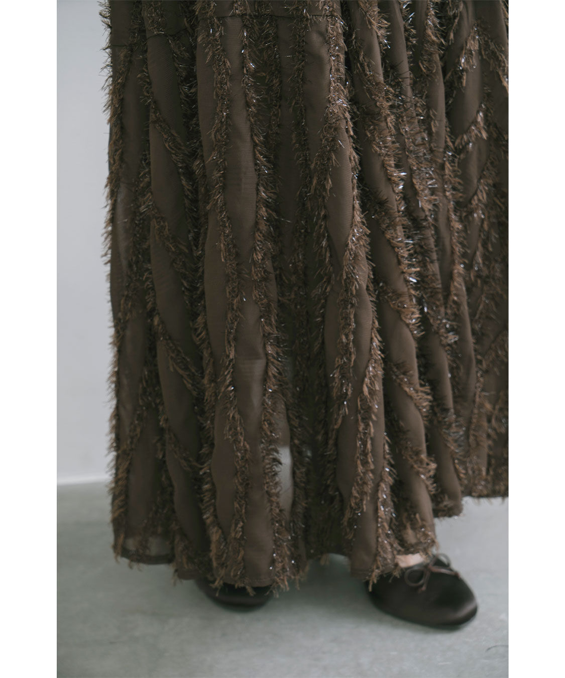 COCO DEAL「ウェーブフラッフィーフレアスカート」|スカート|