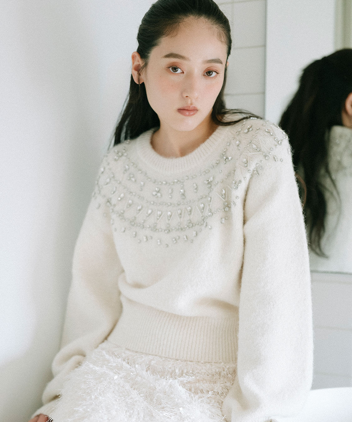 COCO DEAL「ノルディックビジューニット」|ニット・セーター|