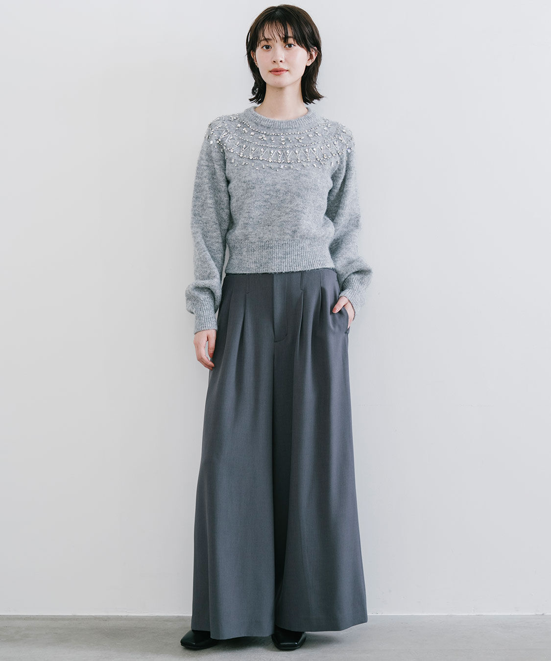 COCO DEAL「ノルディックビジューニット」|ニット・セーター|