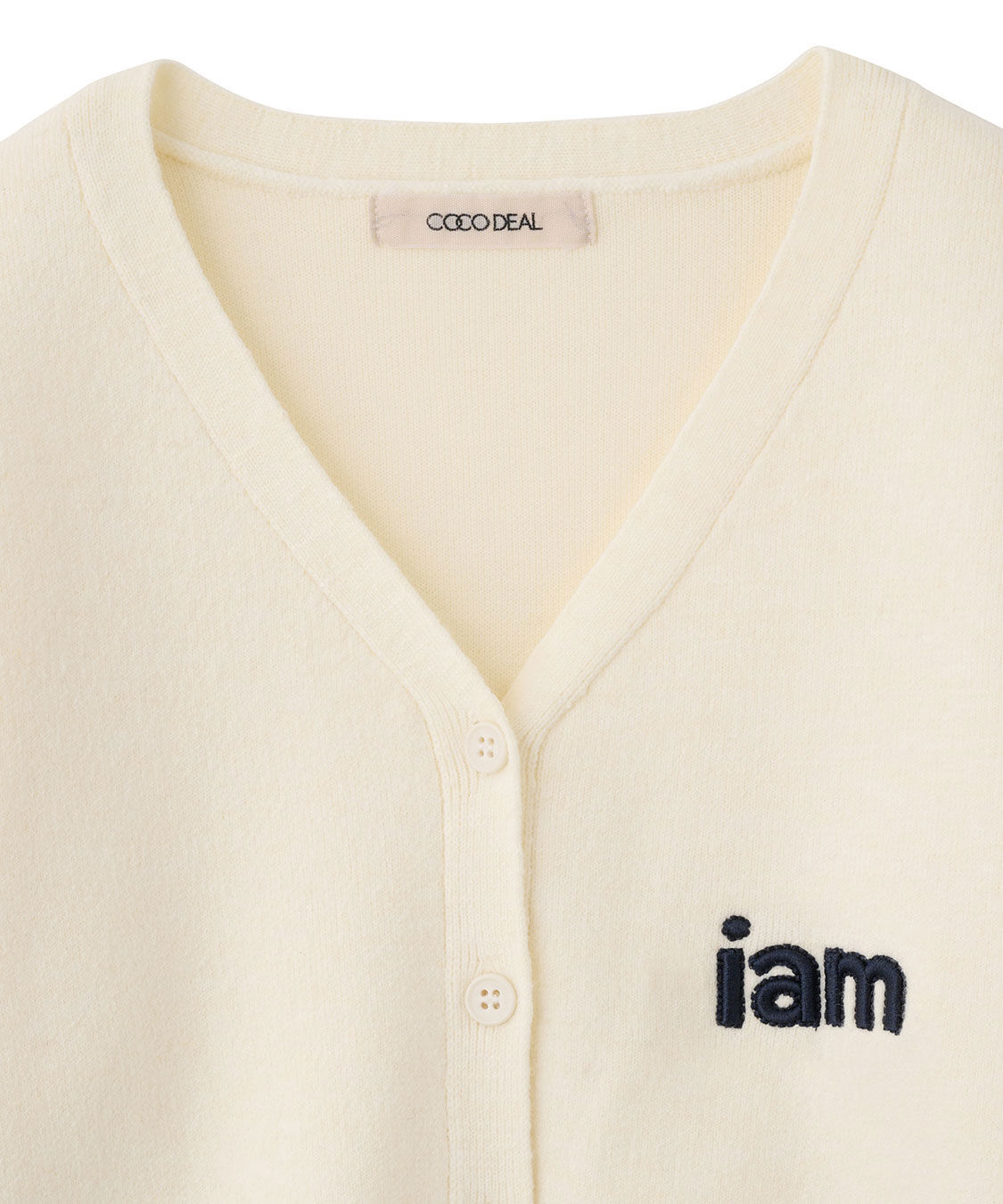 COCO DEAL「スウェットライクロゴニットカーディガン」|ニット・セーター|