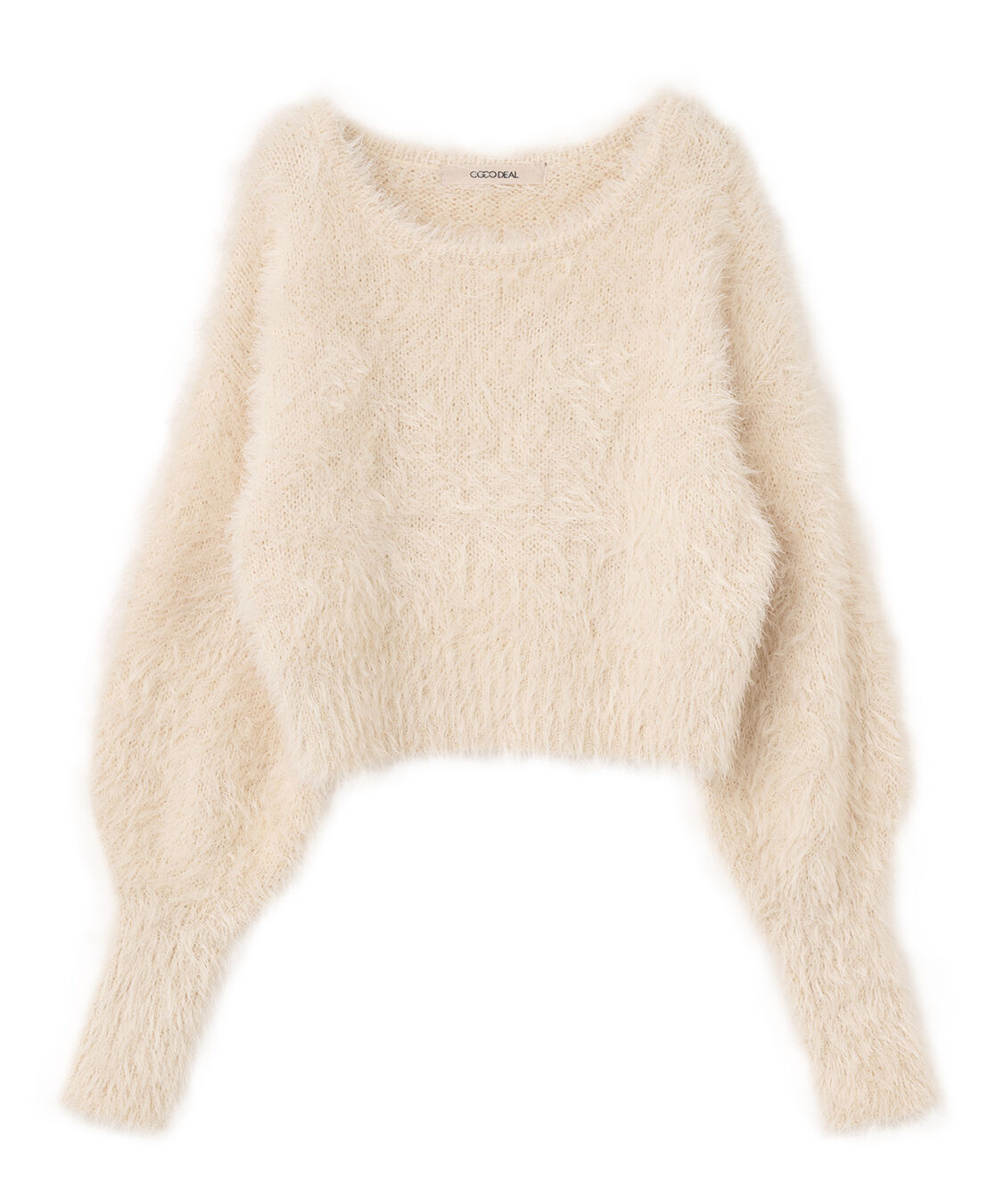 COCO DEAL「ラメフェザーパフスリーブニット」|ニット・セーター|