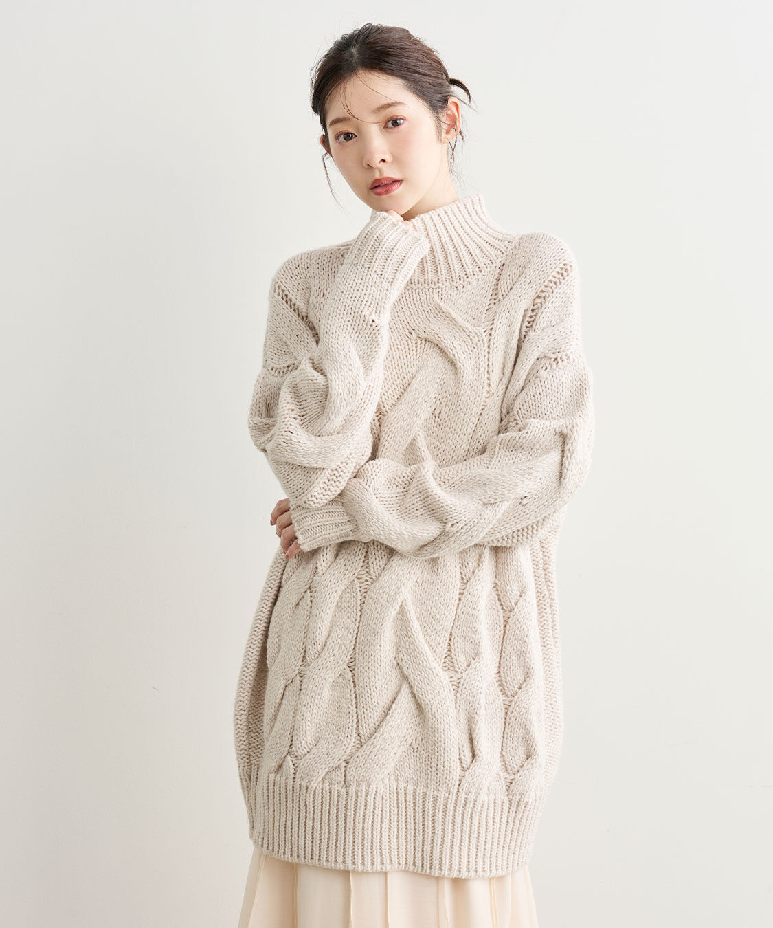 COCO DEAL「ケーブルニットミニワンピース」|ワンピース|