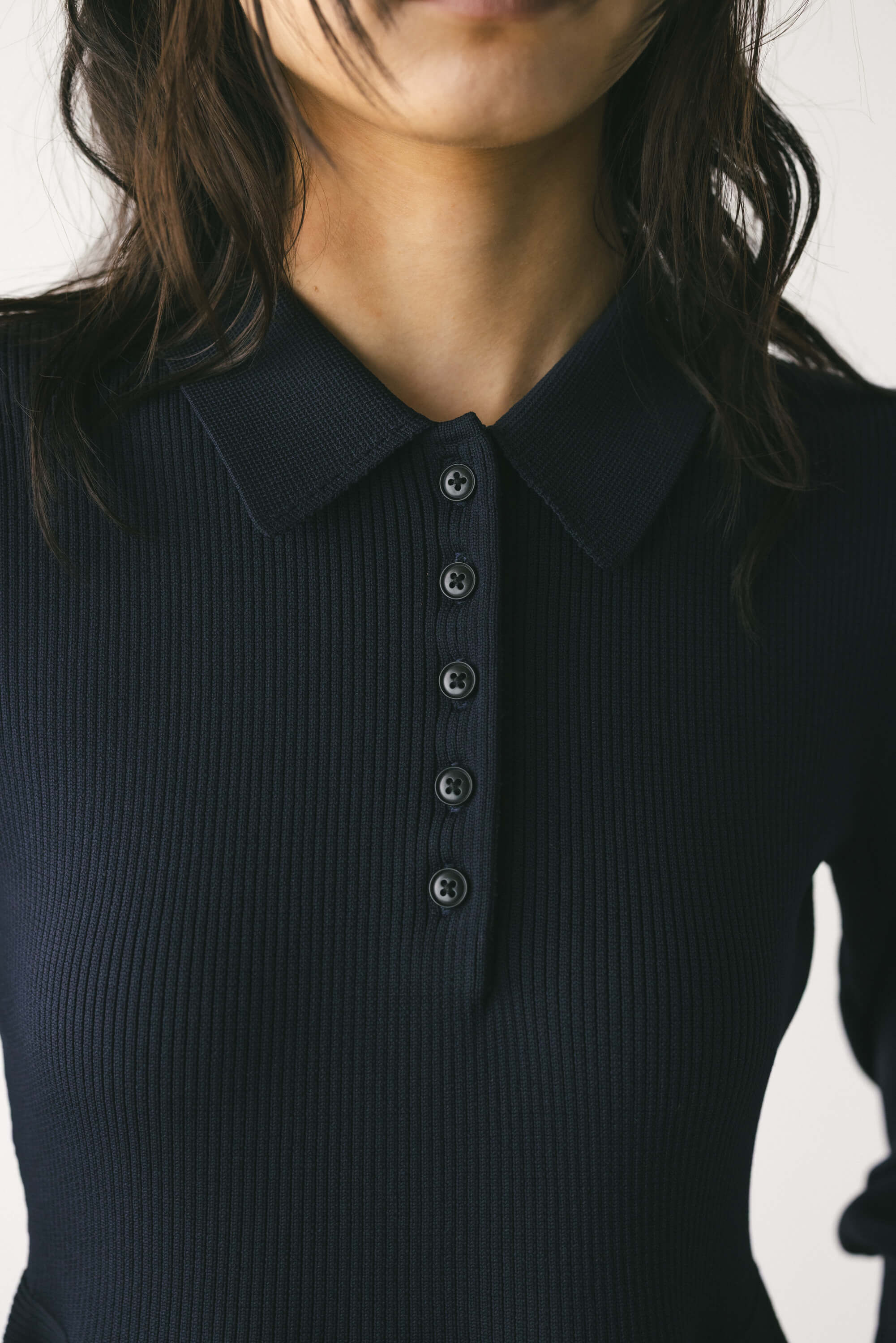 STYLEMIXER「フォルムポロニットワンピース」|ワンピース|