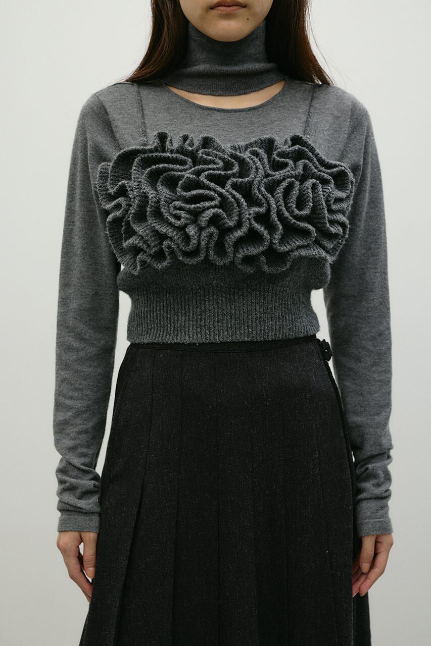 STYLEMIXER「フリルニットビスチェ」|キャミソール|