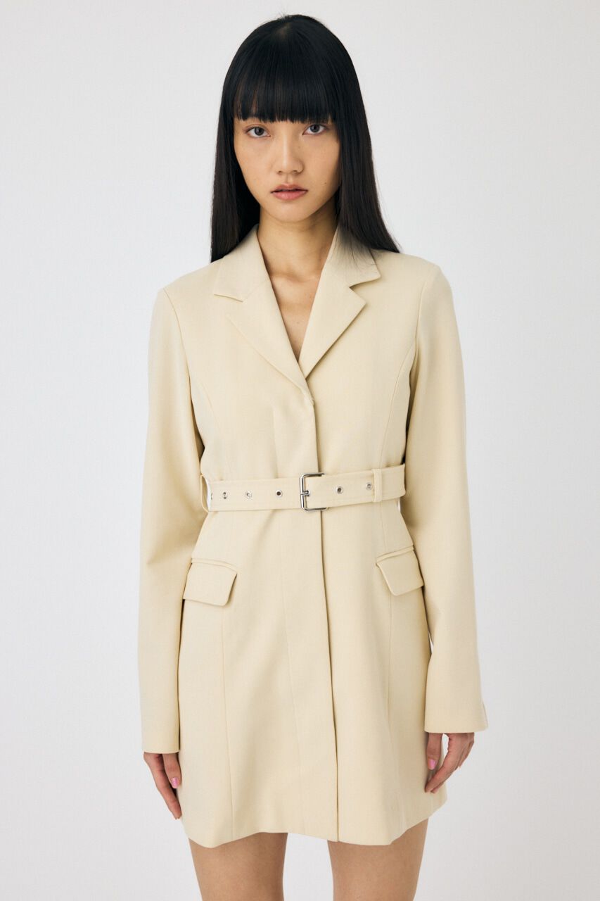 MOUSSY「LONG SLEEVE BLAZER ミニドレス」|ワンピース|