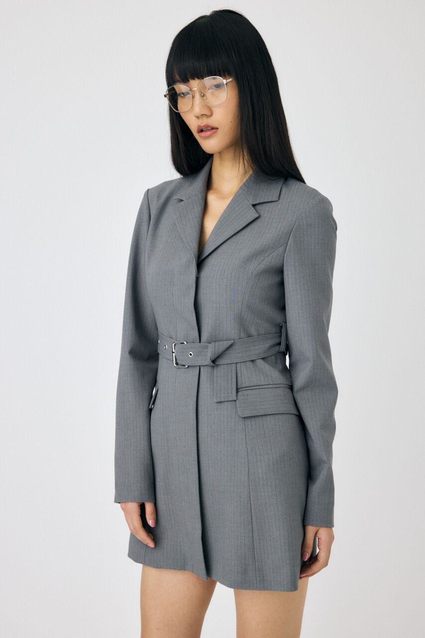 MOUSSY「LONG SLEEVE BLAZER ミニドレス」|ワンピース|