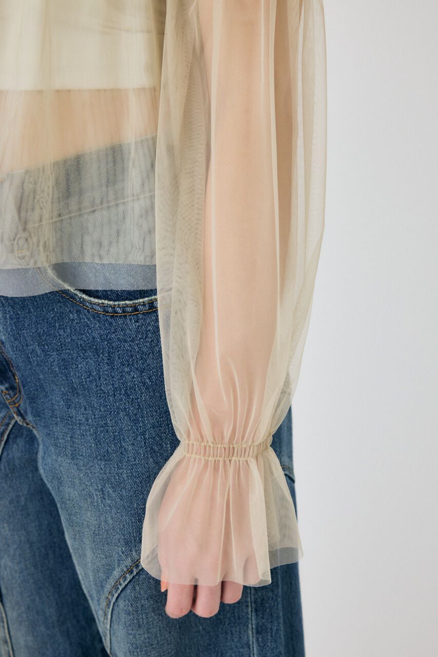 MOUSSY「TULLE LAYERED トップス」|シャツ・ブラウス|