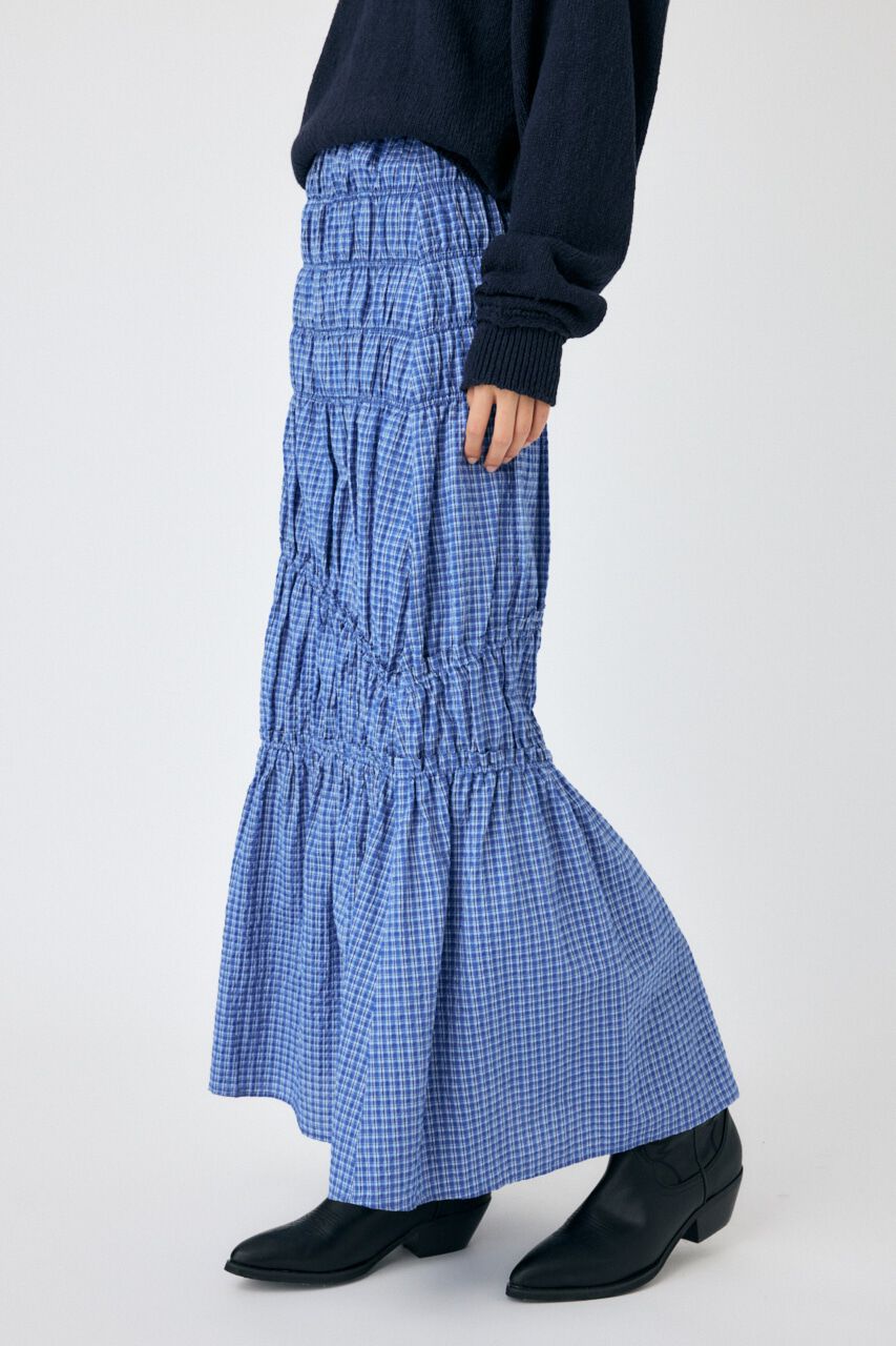 MOUSSY「PLAID GATHER スカート」|スカート|