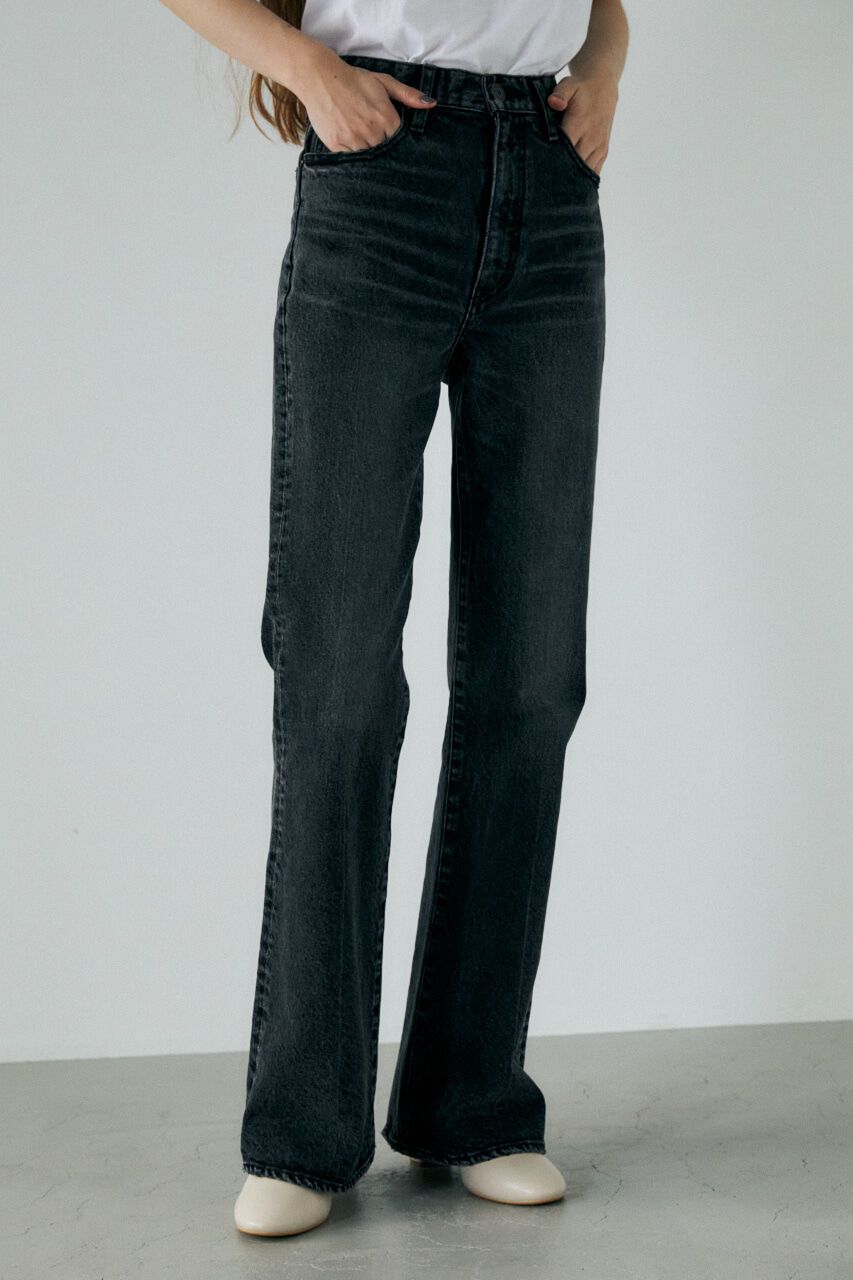 MOUSSY「MVS BLACK FLARE(L) / ロングサイズ」|デニム|