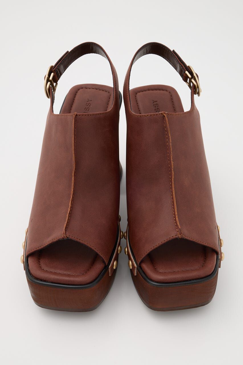 MOUSSY「PLATFORM WOOD サンダル」|サンダル|