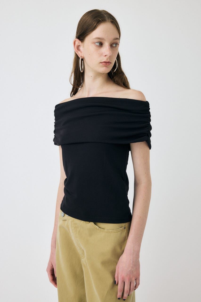 MOUSSY「SHEER OFF SHOULDER トップス」|その他|