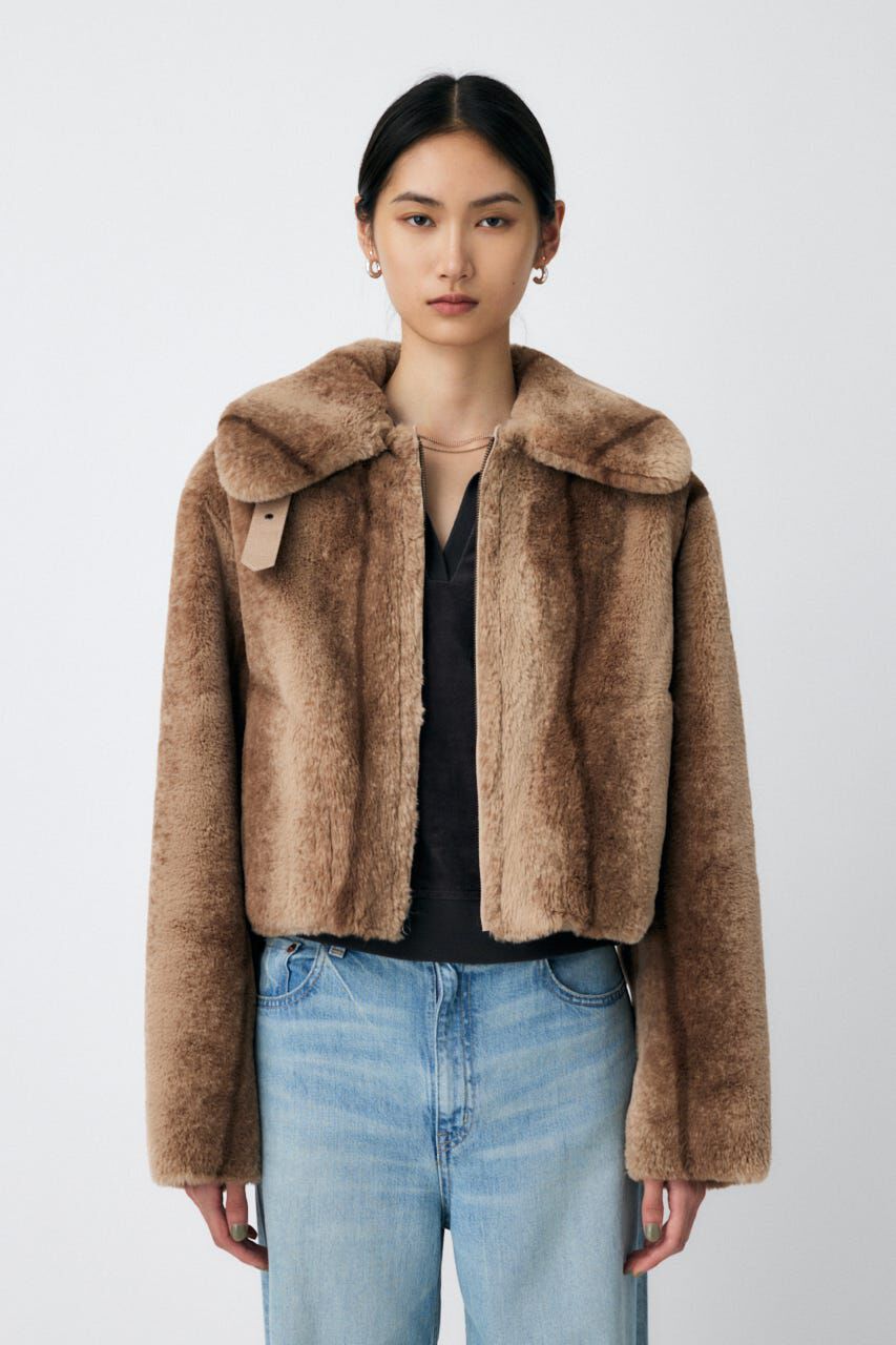 MOUSSY「REVER FAUX ファーコート」|ブルゾン・スタジャン|