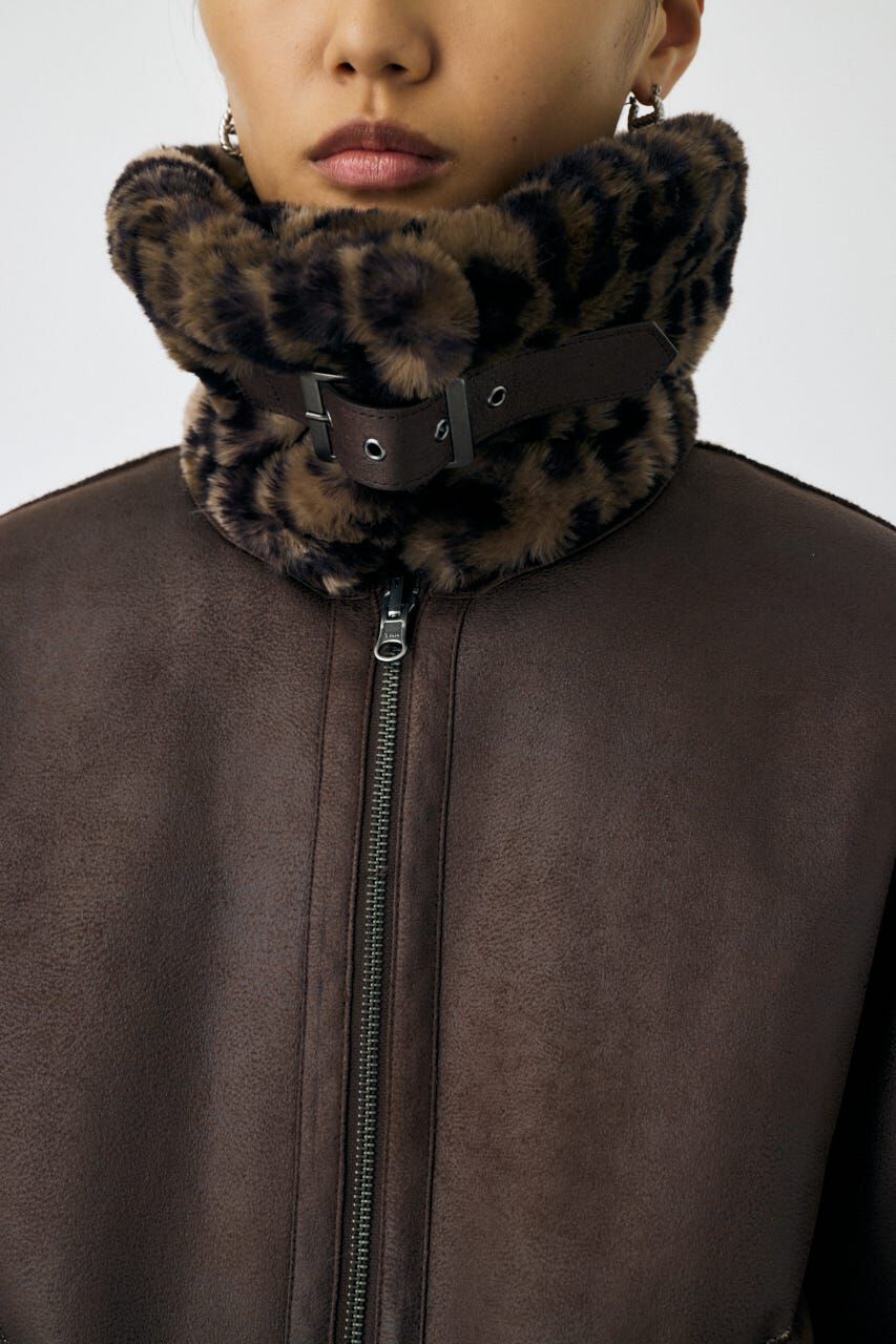 MOUSSY「REVER FAUX ファーコート」|ブルゾン・スタジャン|