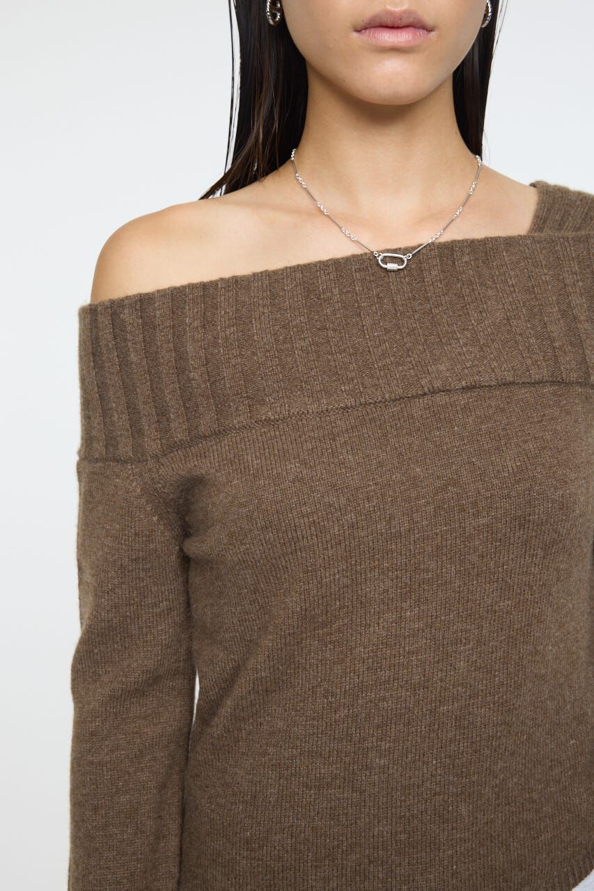 MOUSSY「ASYMMETRY トップス」|ニット・セーター|